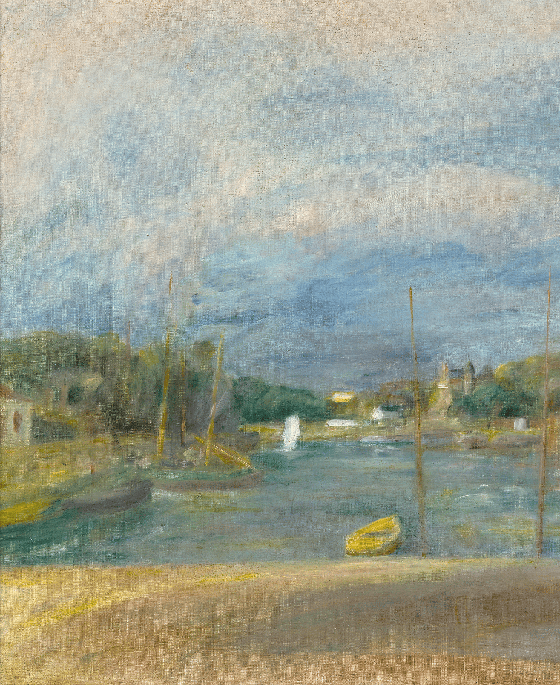 La Seine à Port-Marly–Voiliers by Pierre-Auguste Renoir