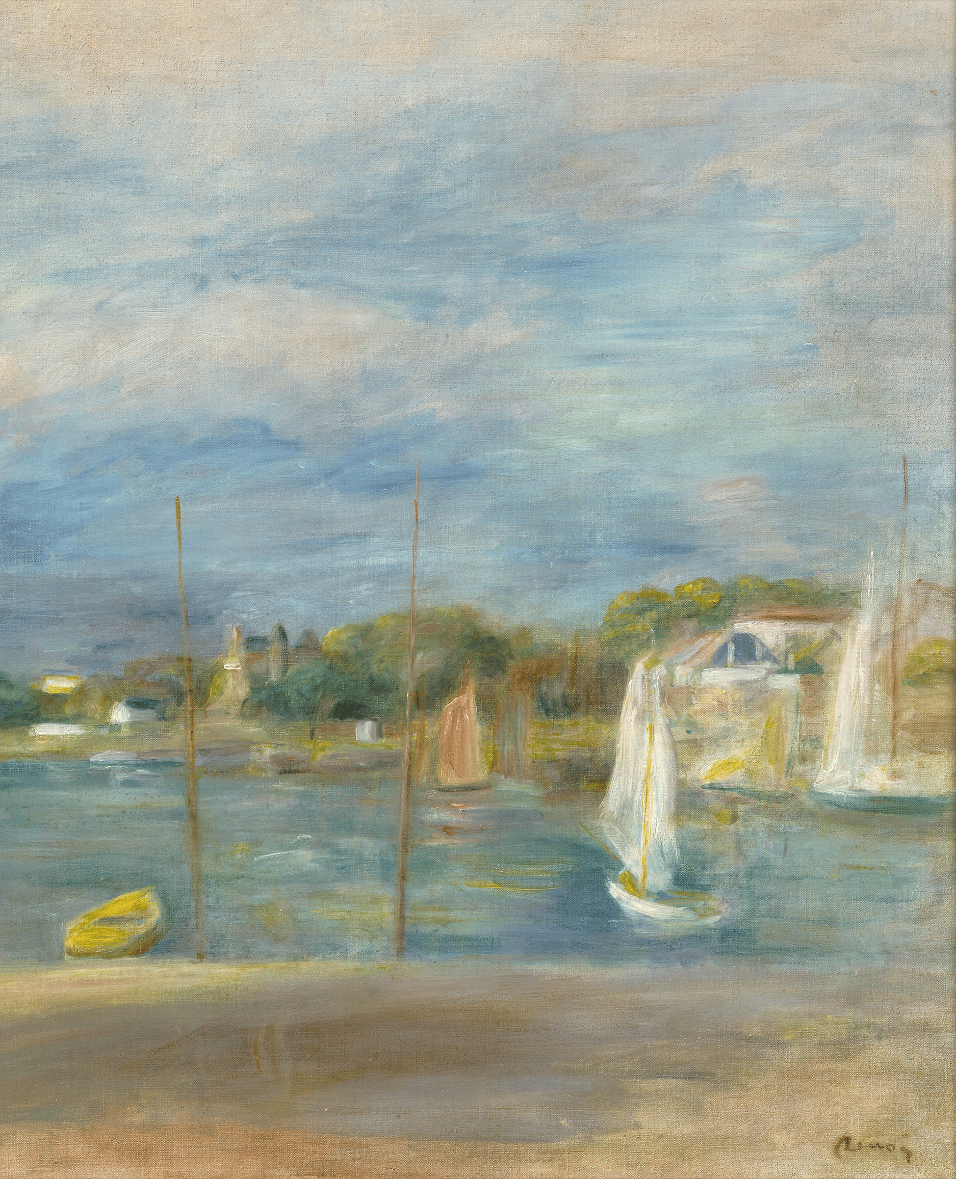 La Seine à Port-Marly–Voiliers by Pierre-Auguste Renoir