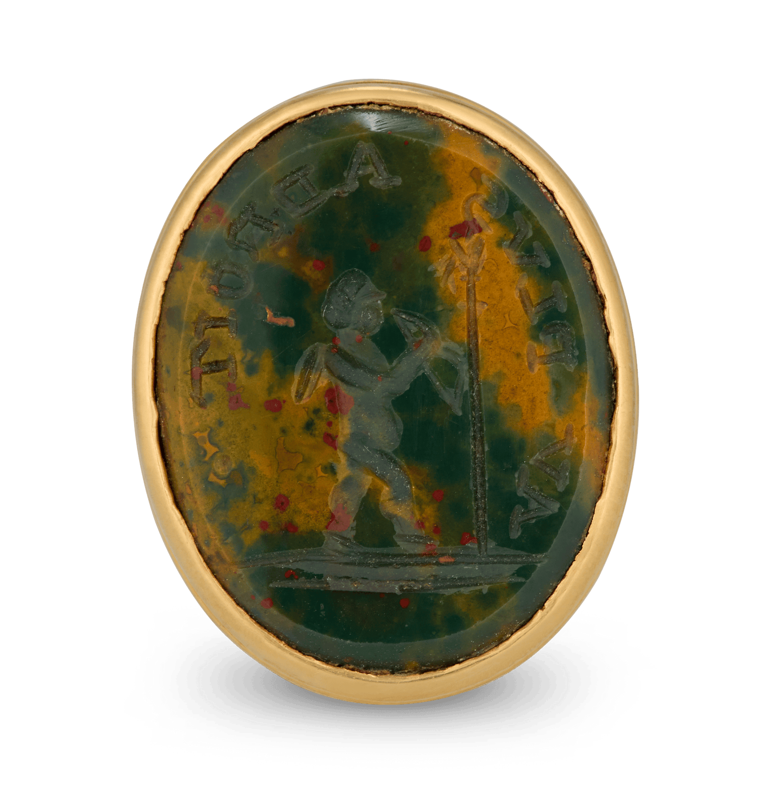 George II Enameled Gold Étui with Jasper Seal