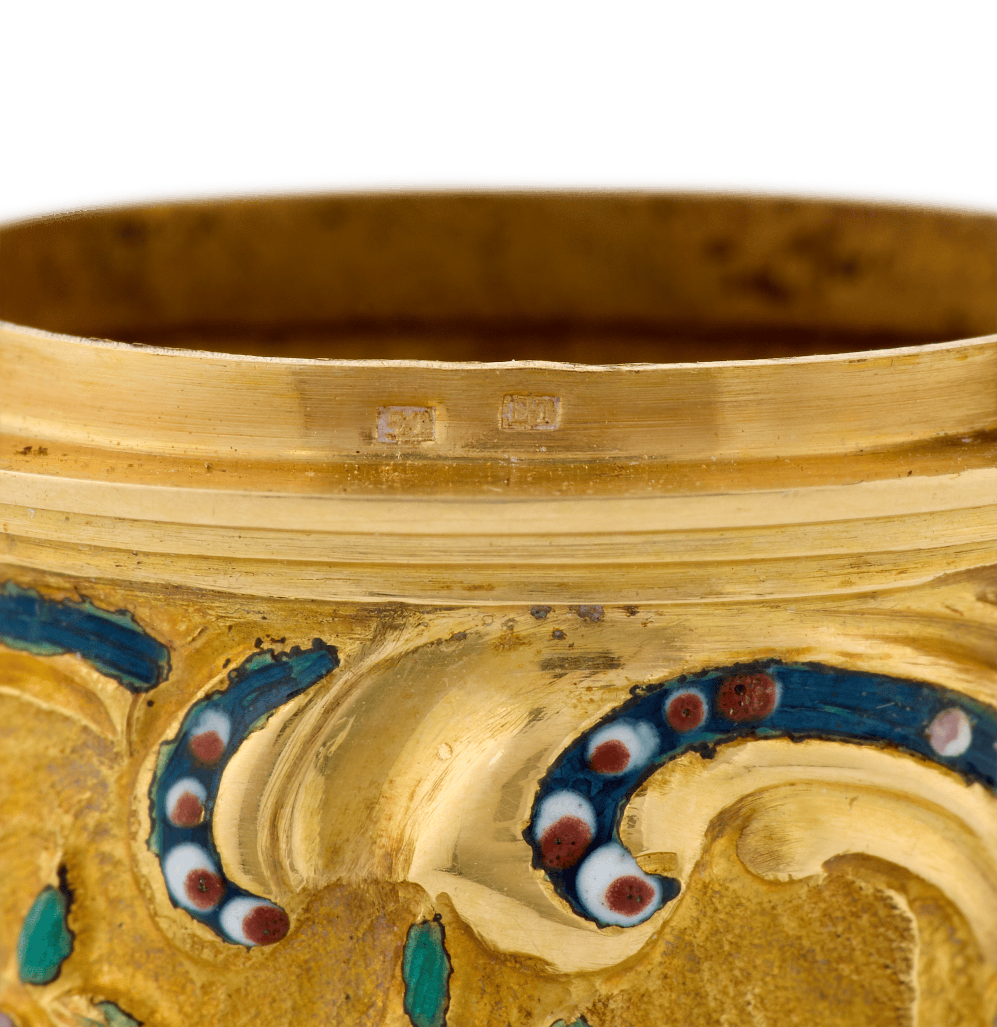 George II Enameled Gold Étui with Jasper Seal
