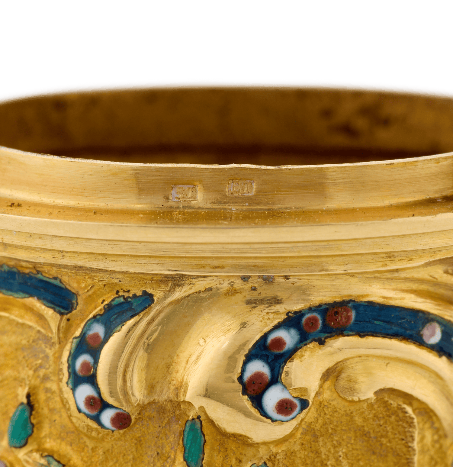 George II Enameled Gold Étui with Jasper Seal