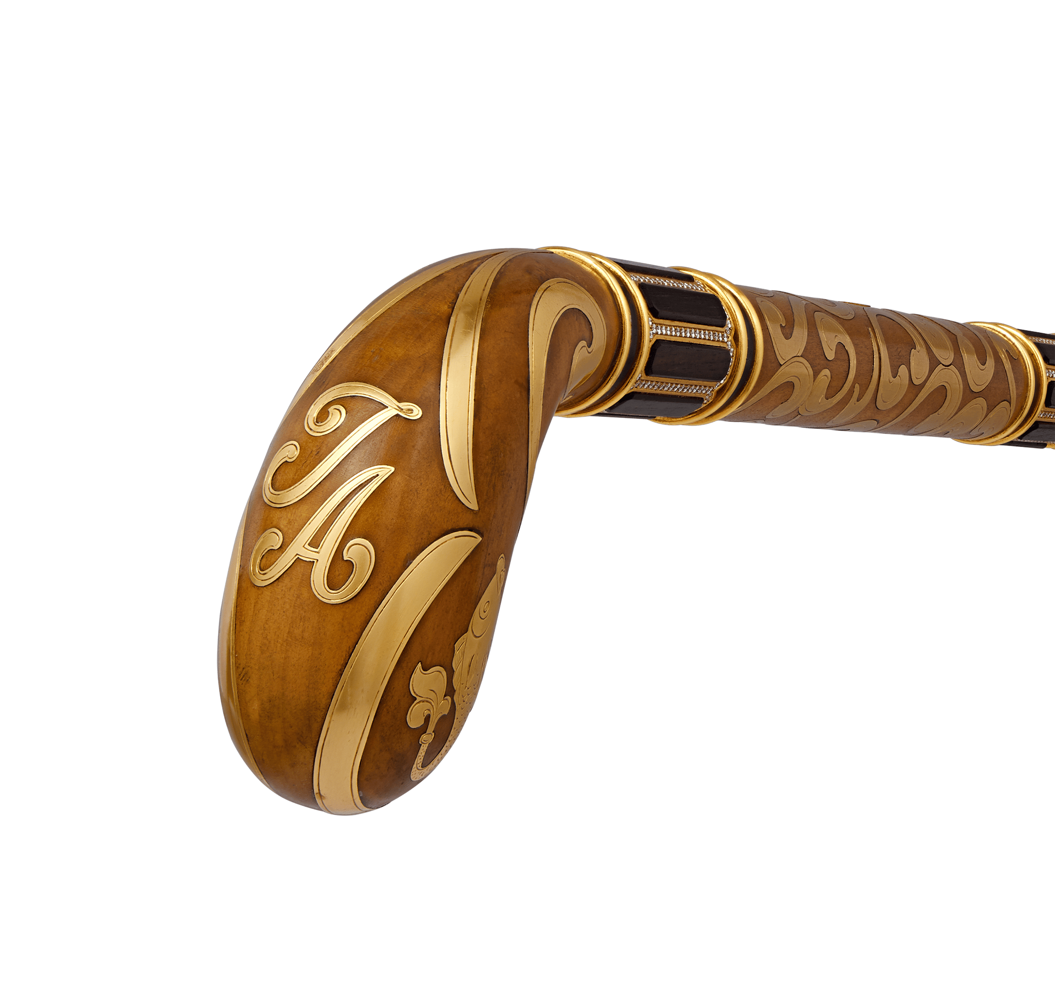 Patek Philippe Gold and Diamond-Studded Cane