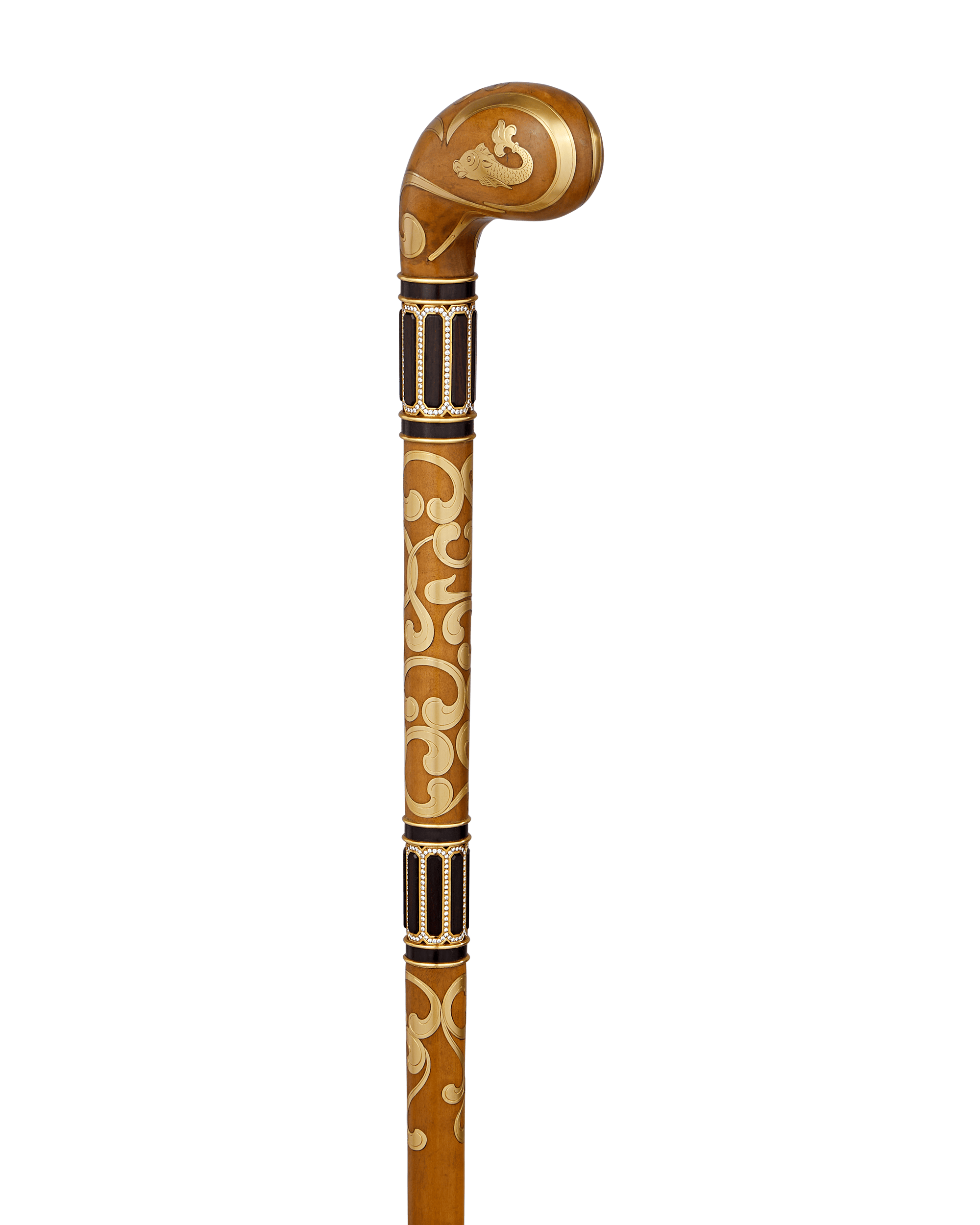 Patek Philippe Gold and Diamond-Studded Cane