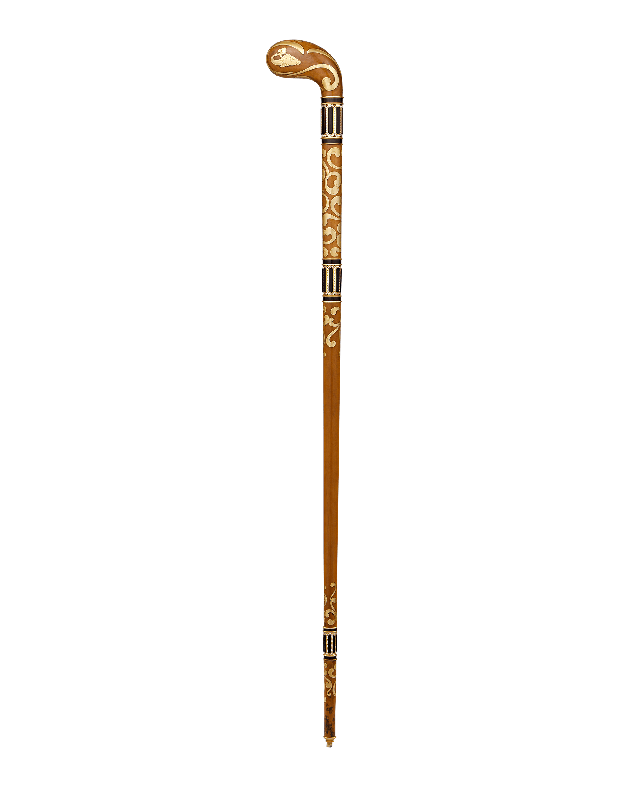 Patek Philippe Gold and Diamond-Studded Cane