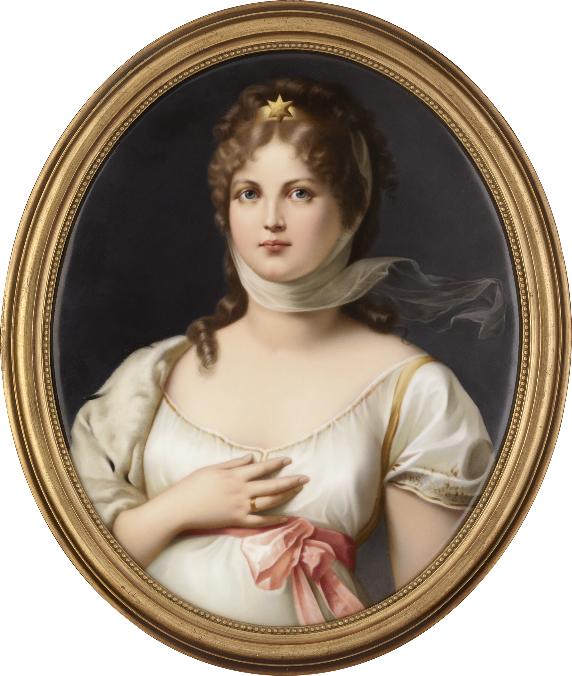 KPM Porcelain Plaque of Queen Louise of Prussia, after Gustav Richter