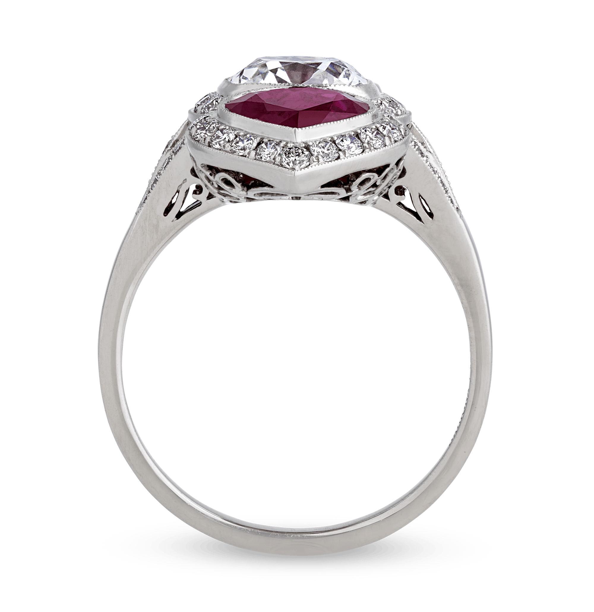 Art Deco Diamond and Ruby Ring