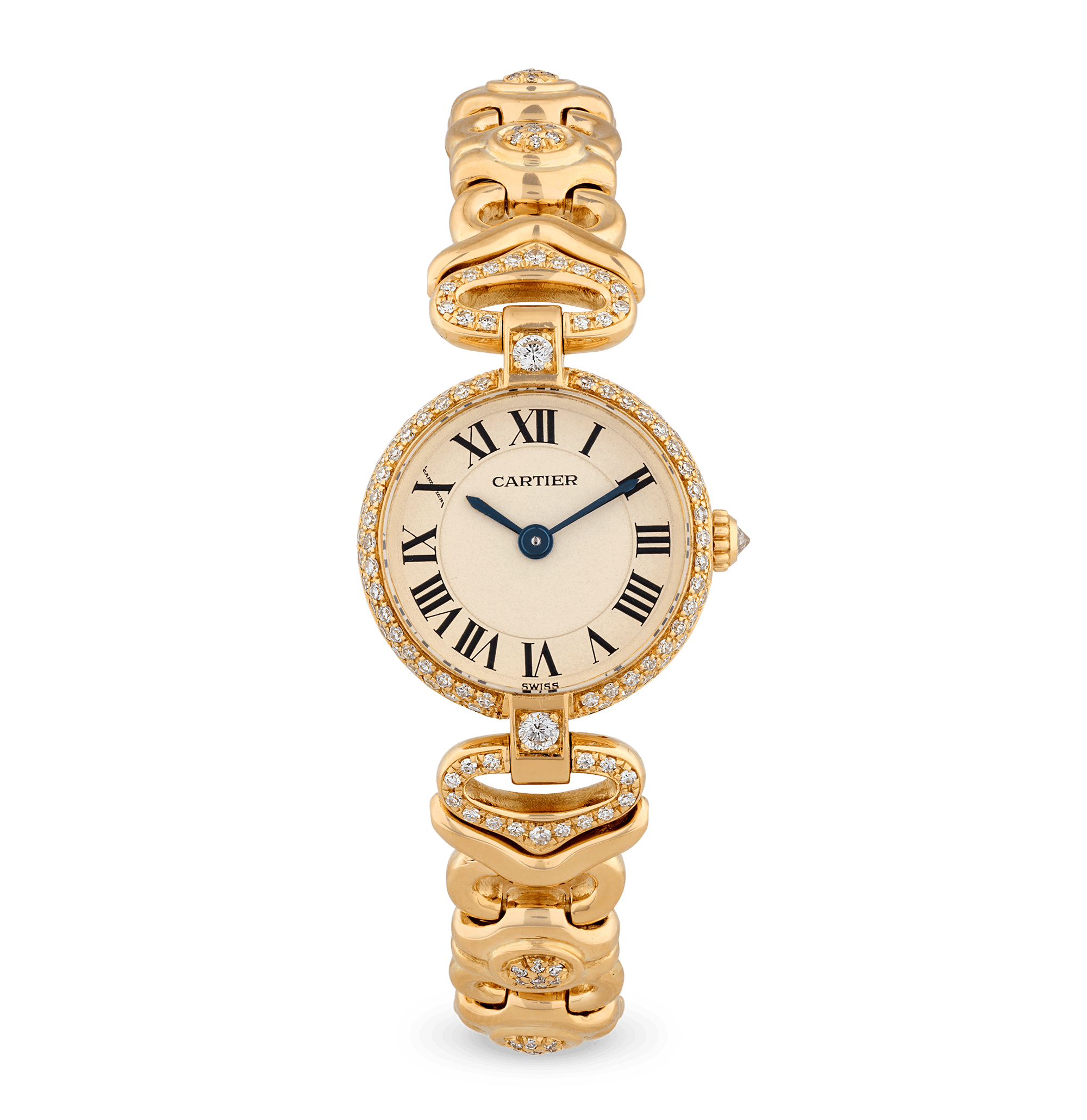 Cartier Vendôme Diamond and Yellow Gold Wristwatch