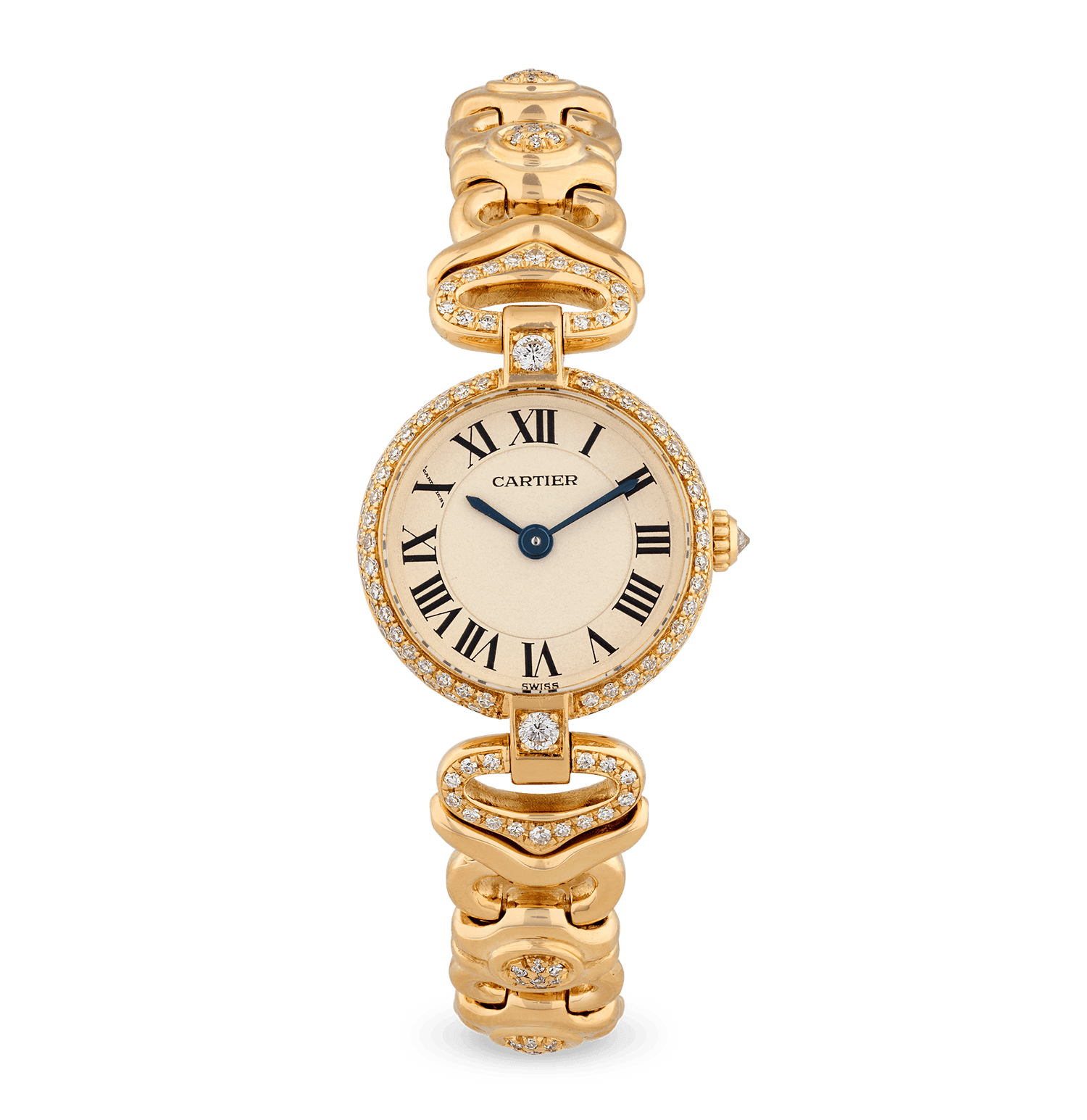Cartier Vendôme Diamond and Yellow Gold Wristwatch