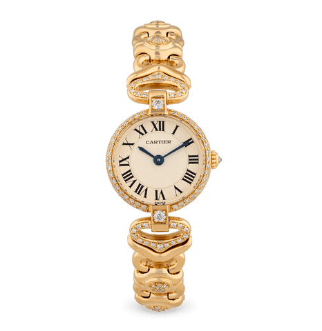 Cartier Vendôme Diamond and Yellow Gold Wristwatch