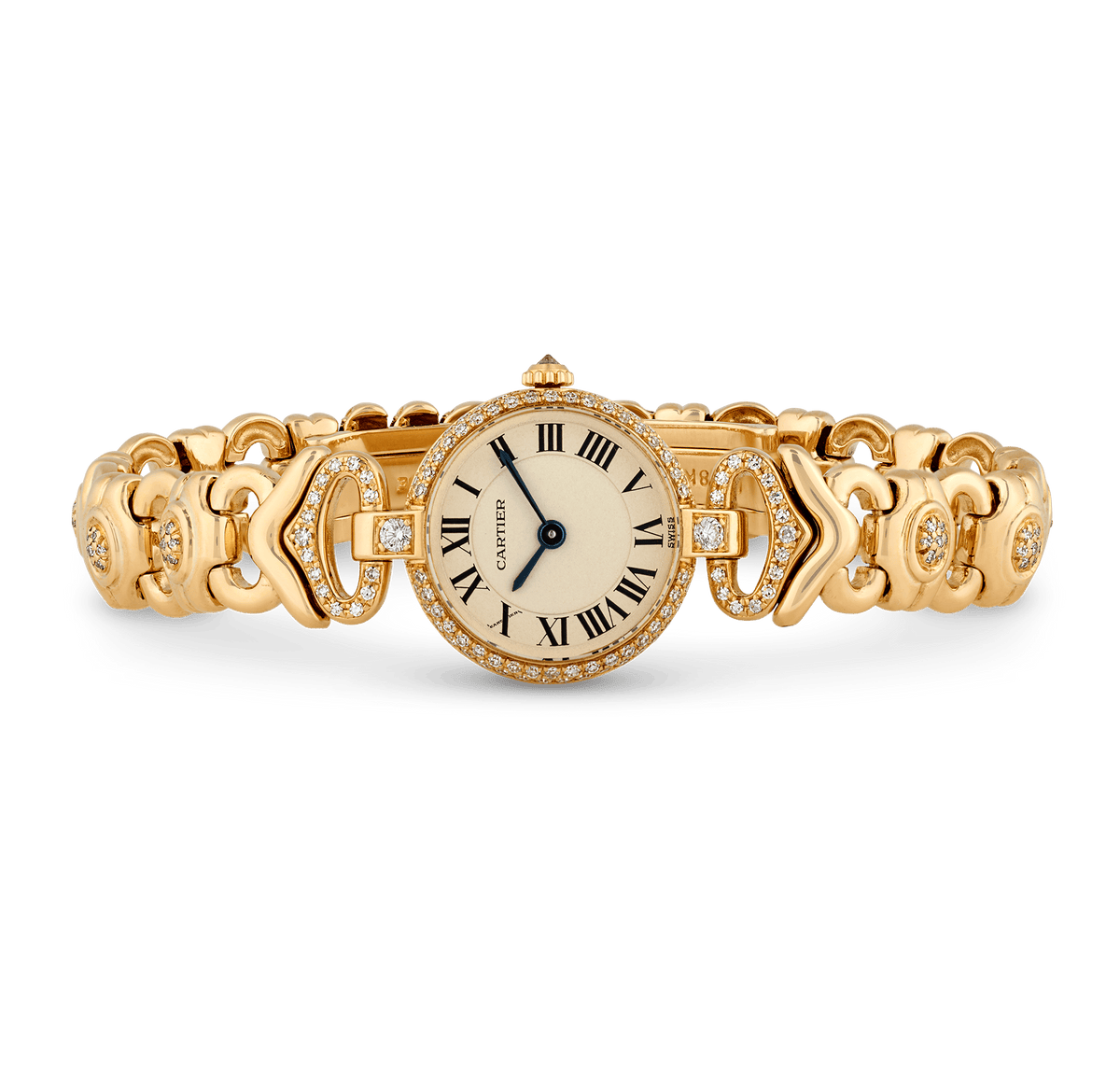 Cartier Vendôme Diamond and Yellow Gold Wristwatch