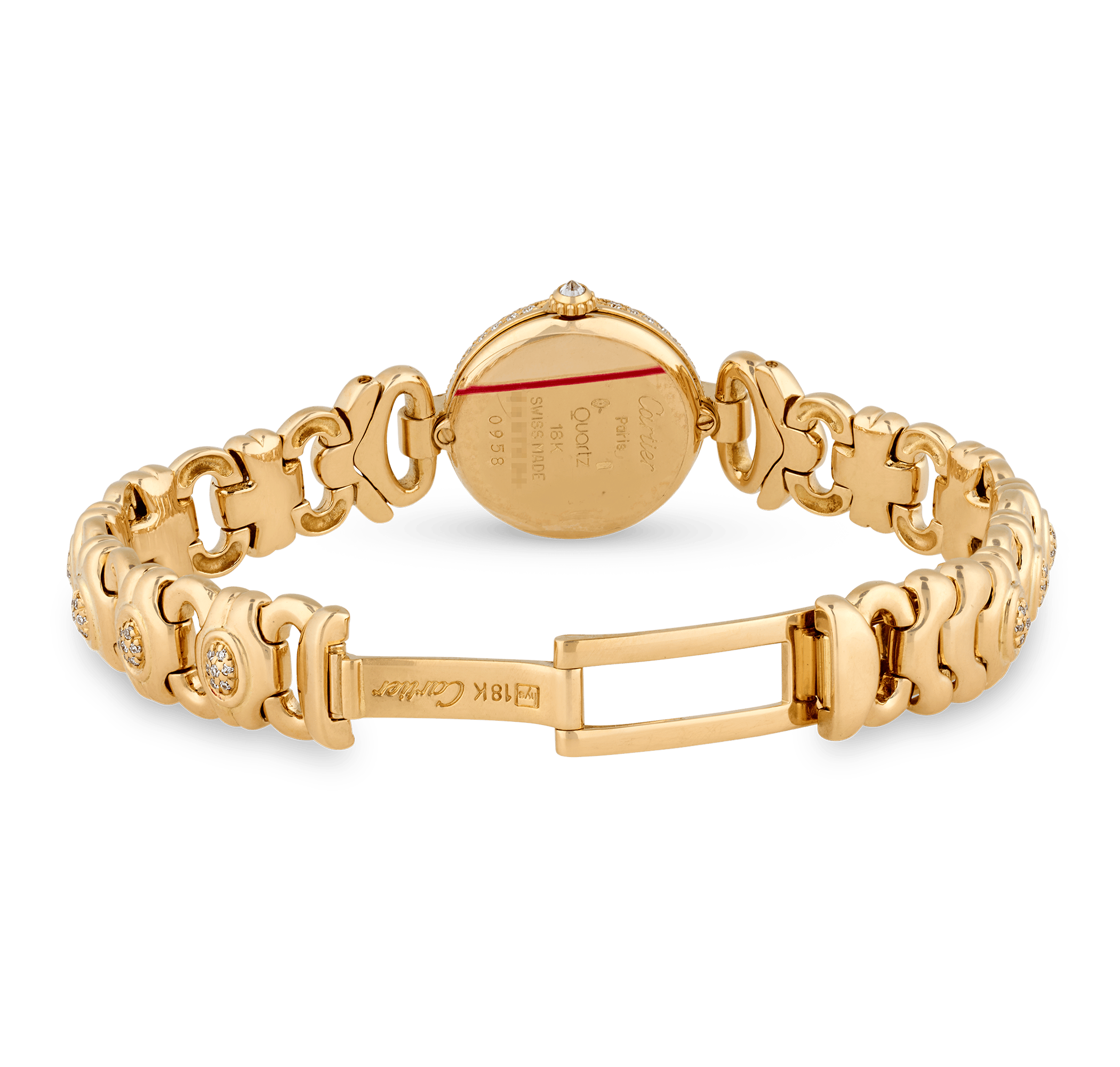 Cartier Vendôme Diamond and Yellow Gold Wristwatch
