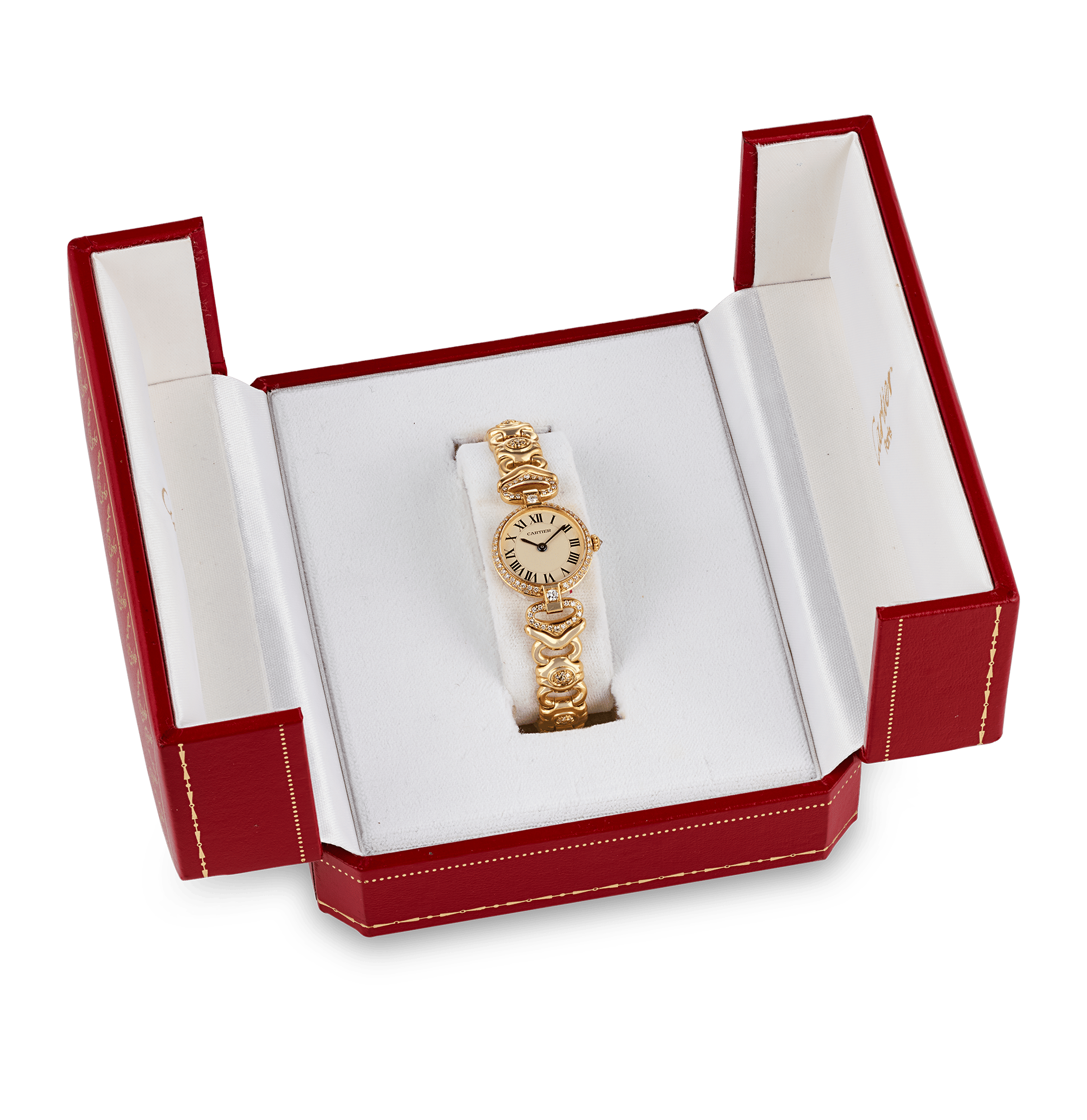 Cartier Vendôme Diamond and Yellow Gold Wristwatch