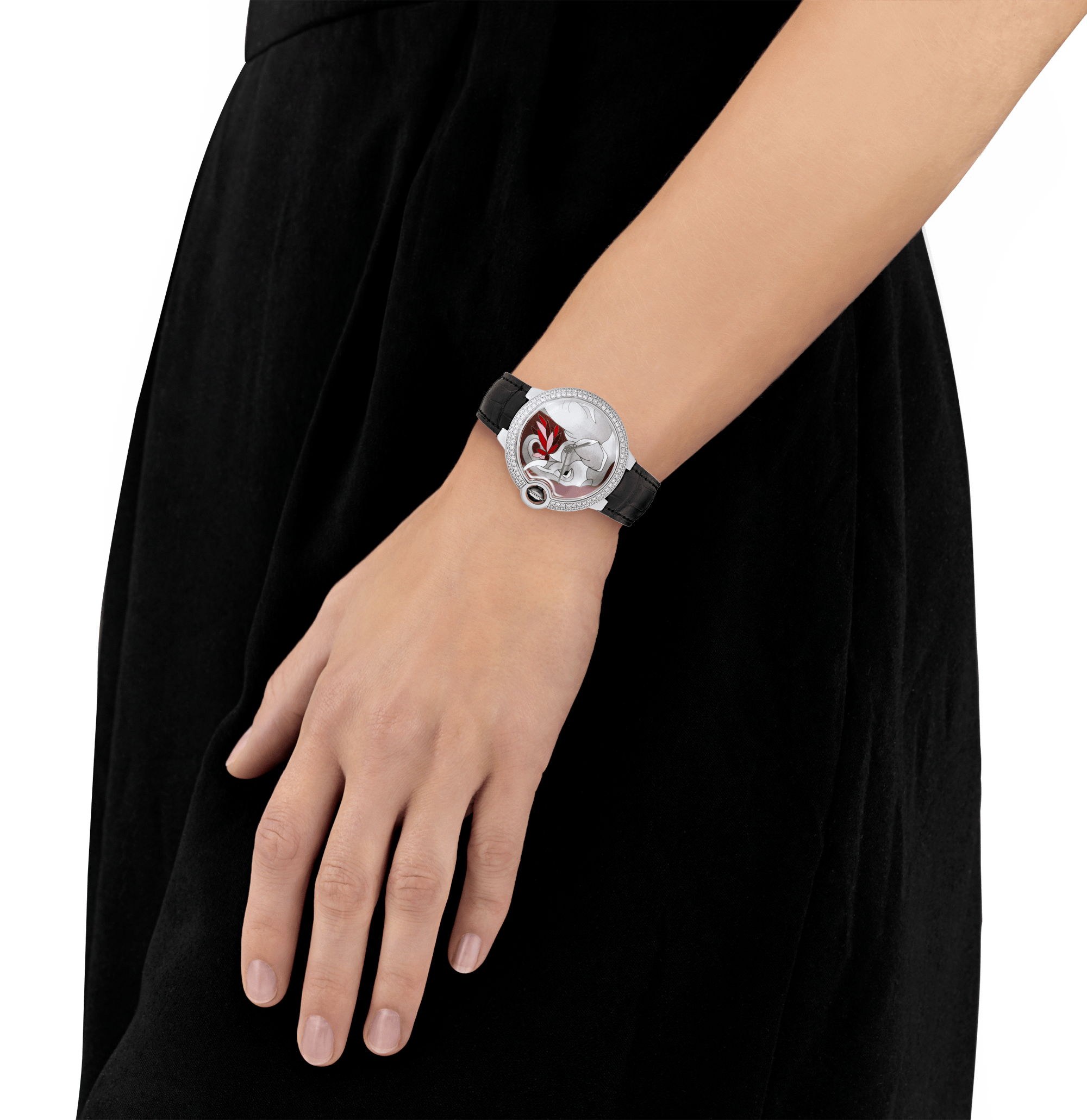 Cartier Ballon Bleu d'Art Elephant Wristwatch