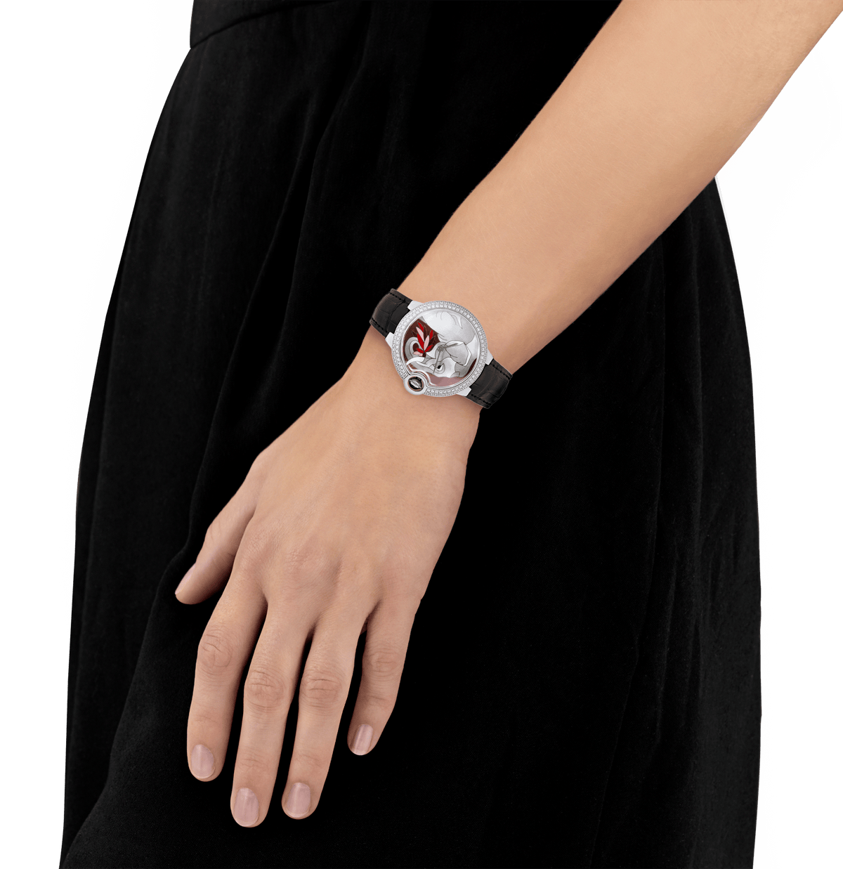 Cartier Ballon Bleu d'Art Elephant Wristwatch