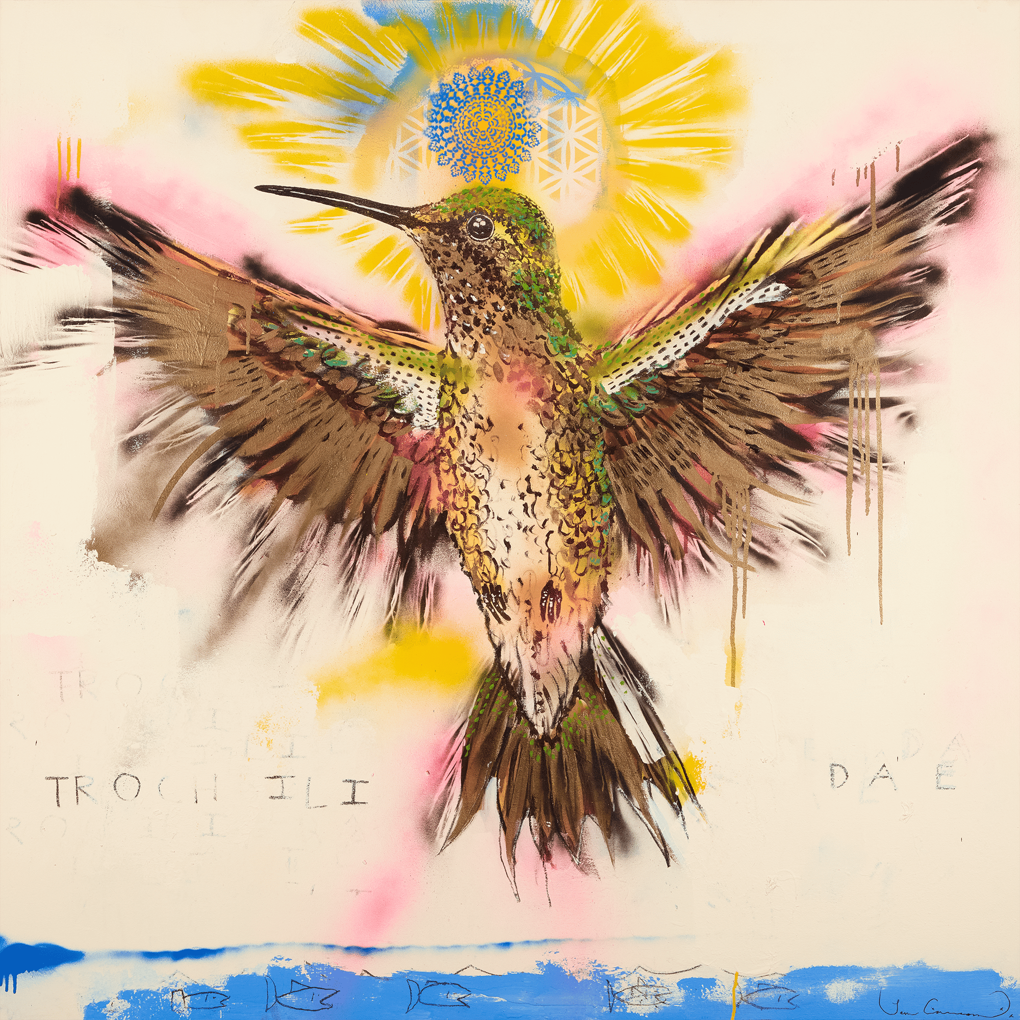 Humming Bird Fly by Louis Carreon