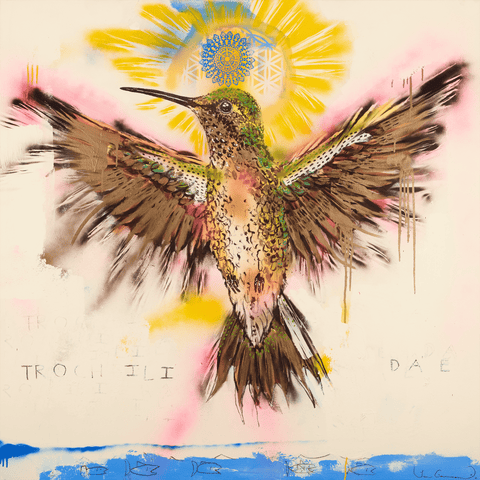 Humming Bird Fly by Louis Carreon