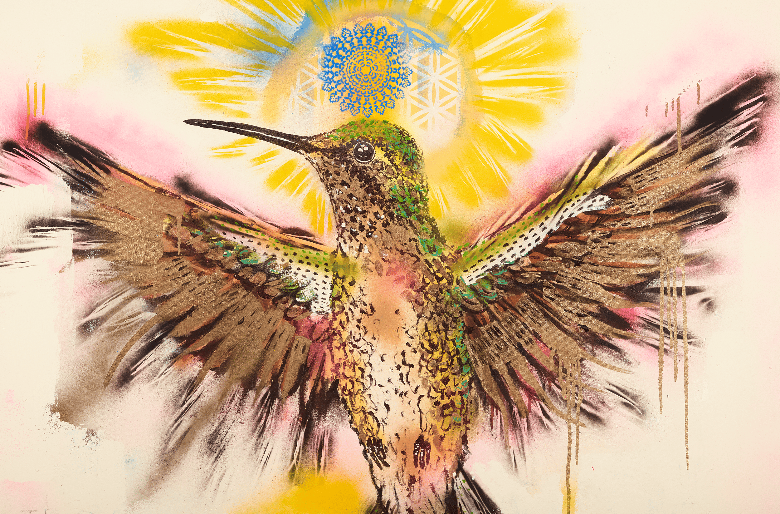 Humming Bird Fly by Louis Carreon