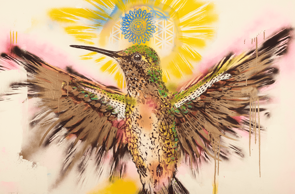 Humming Bird Fly by Louis Carreon