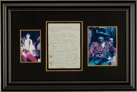 Jimi Hendrix's Handwritten Lyrics
