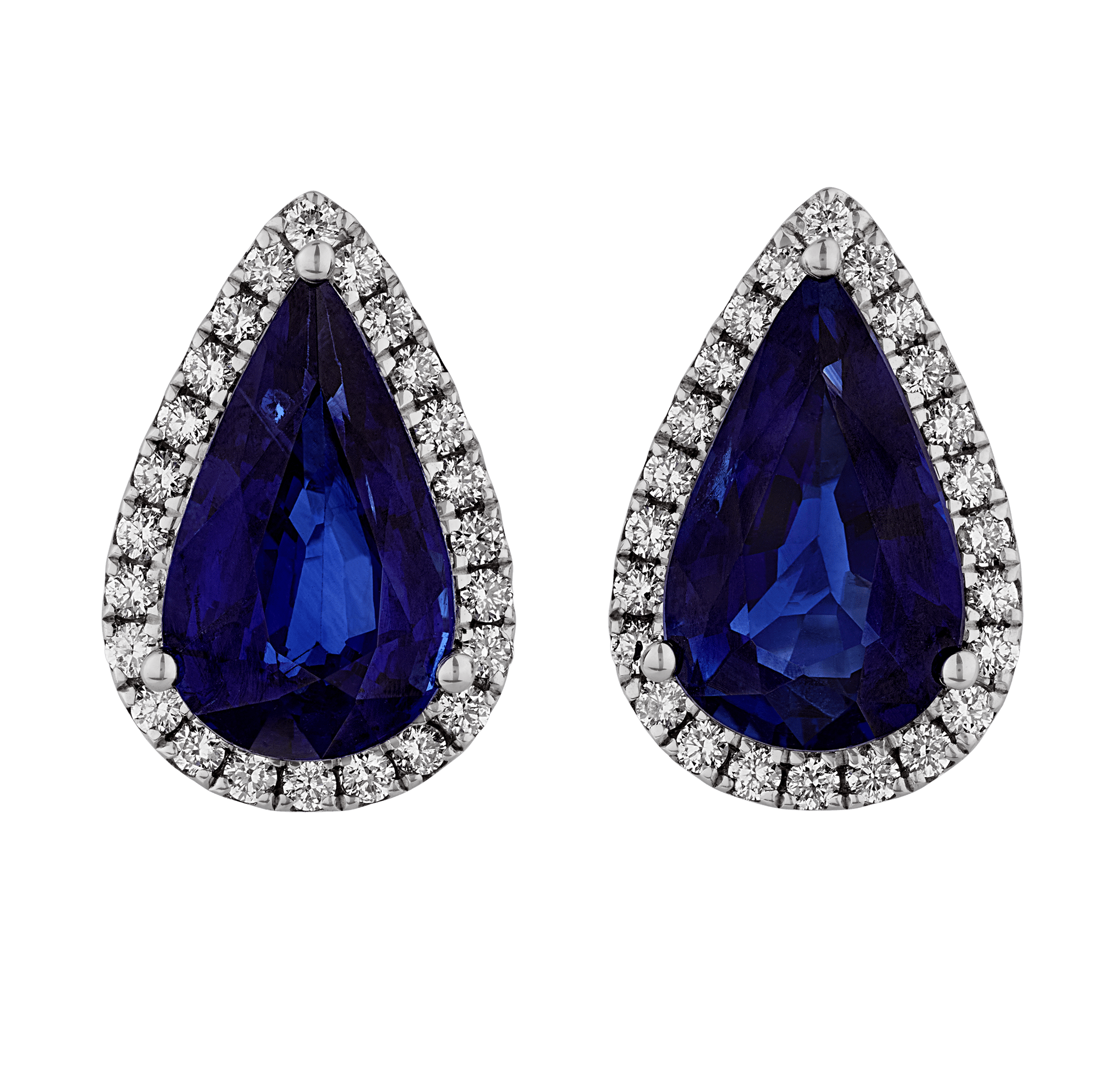 Sapphire Earrings, 6.15 Carats