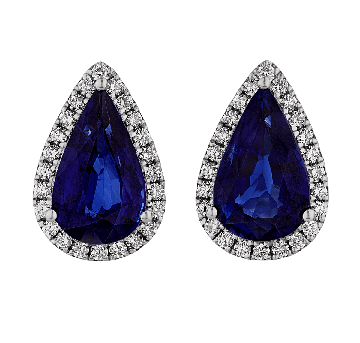 Sapphire Earrings, 6.15 Carats