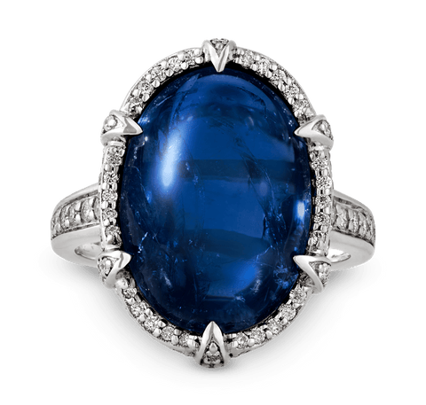 Burma Sapphire Ring, Untreated, 14.02 Carats