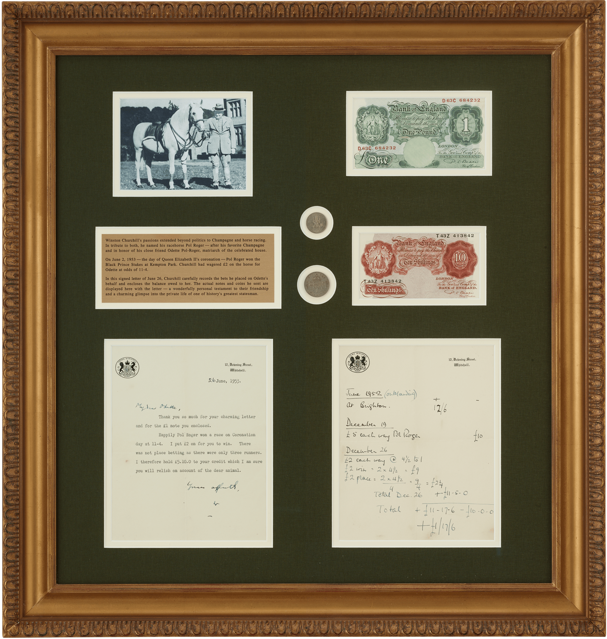 Winston Churchill Pol Roger Racehorse Letter