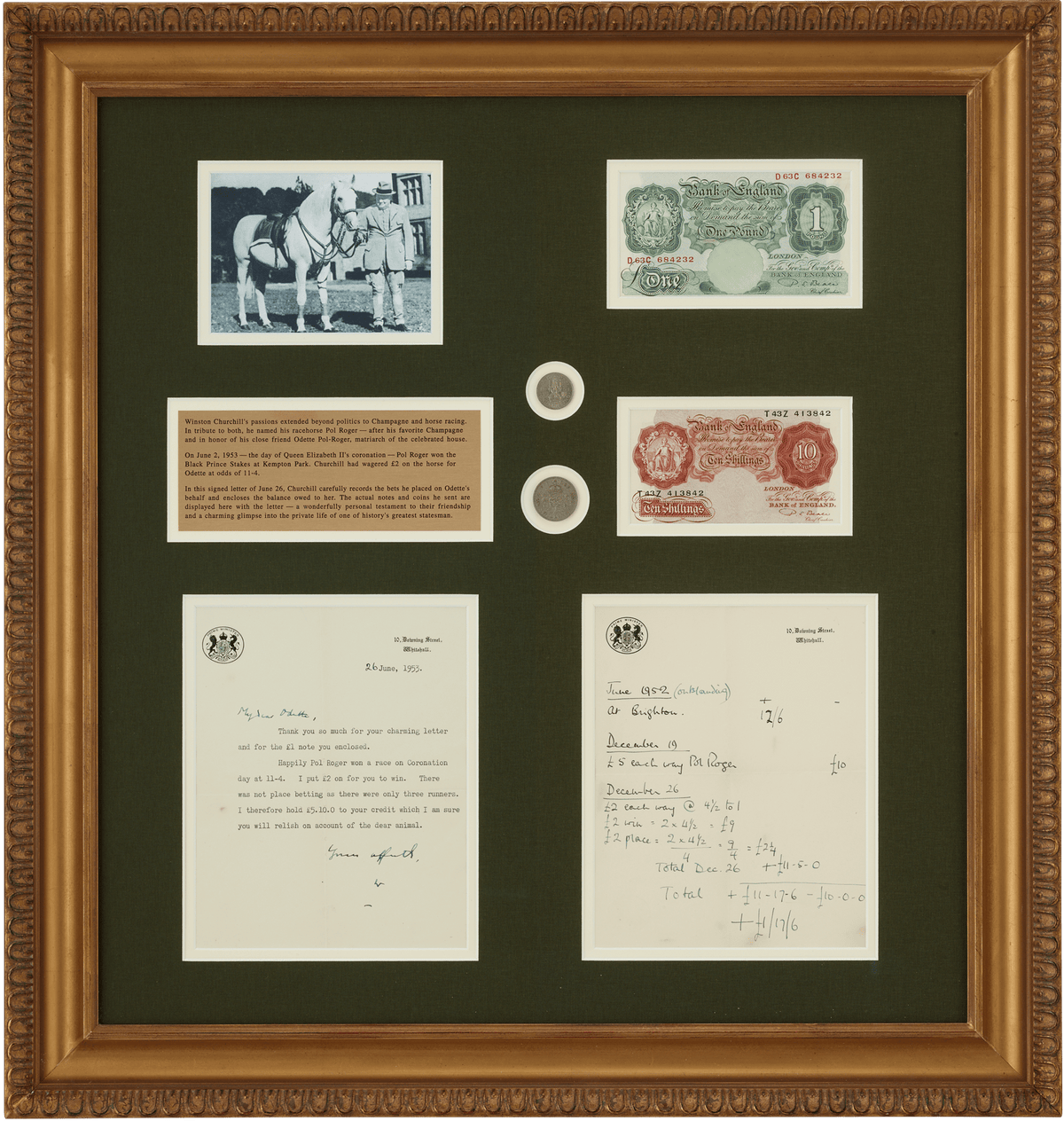 Winston Churchill Pol Roger Racehorse Letter