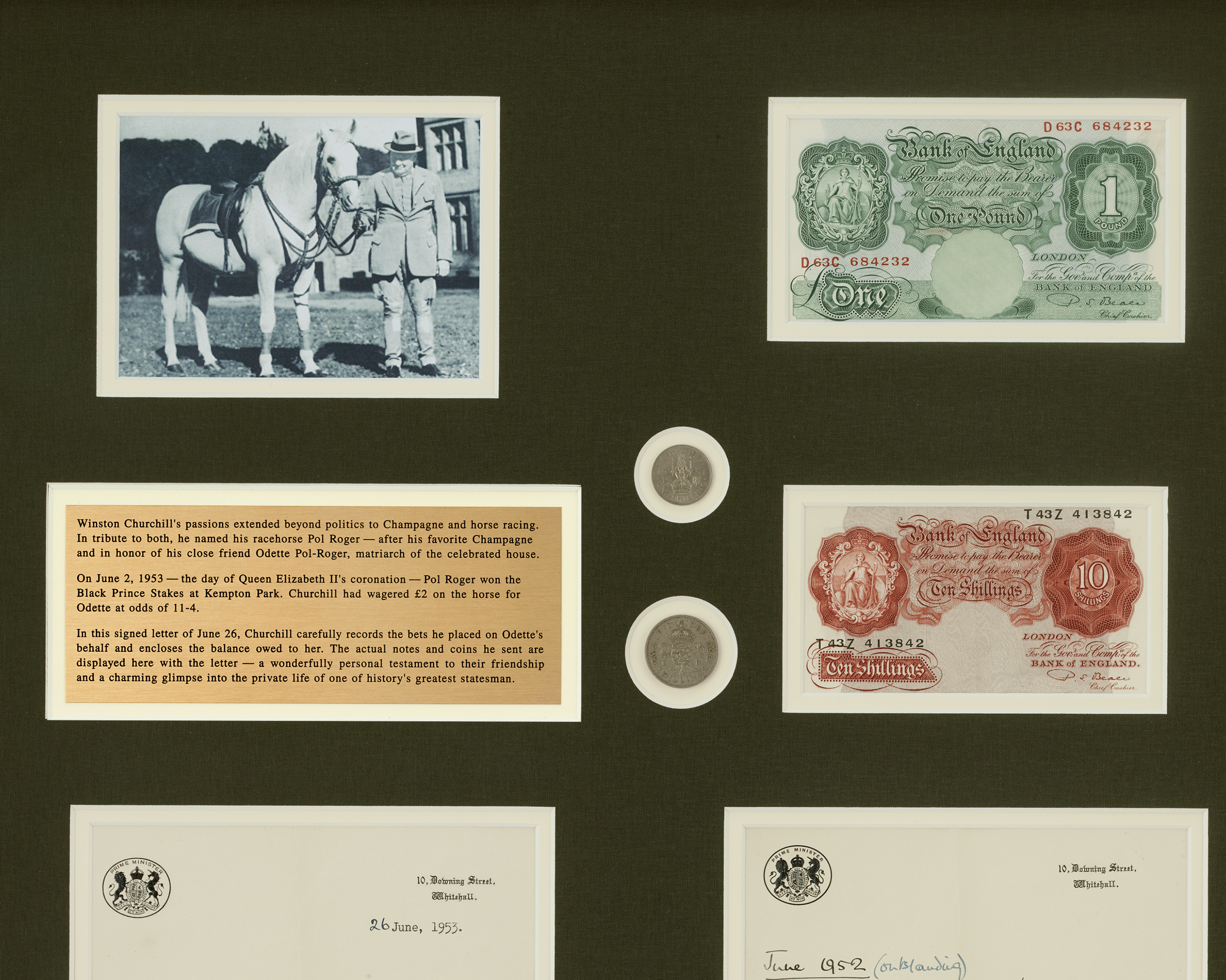 Winston Churchill Pol Roger Racehorse Letter