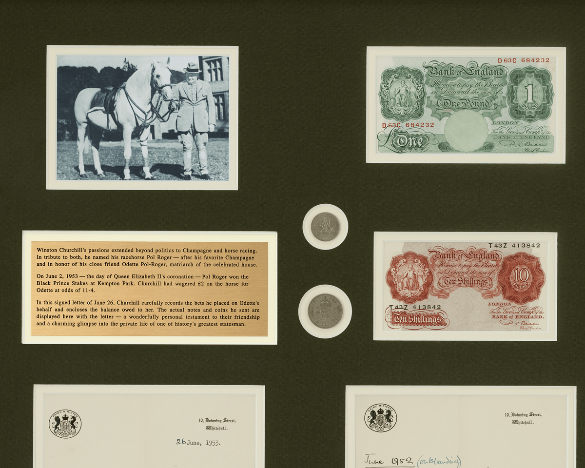 Winston Churchill Pol Roger Racehorse Letter