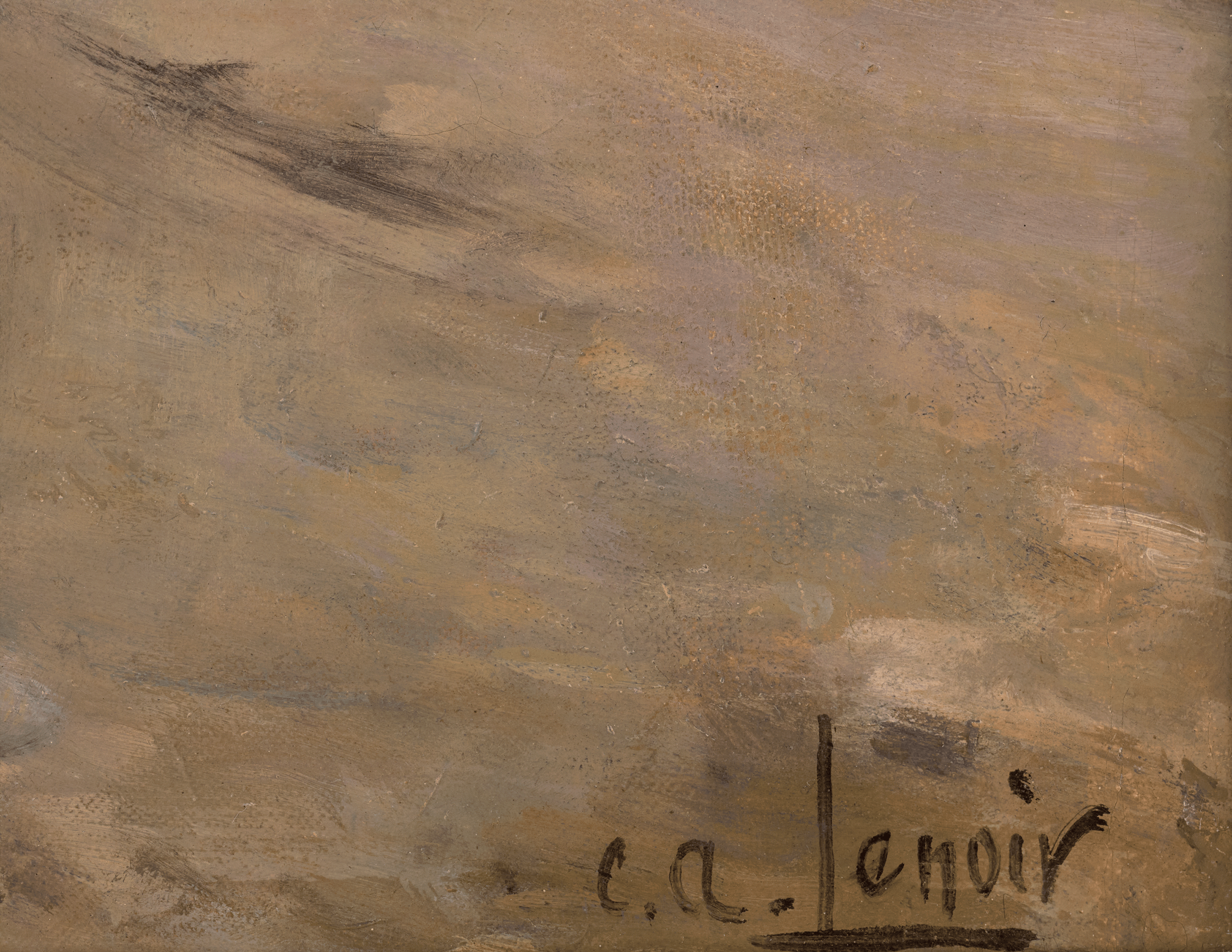 Bretonne en Prière au Bord de la Mer by Charles-Amable Lenoir