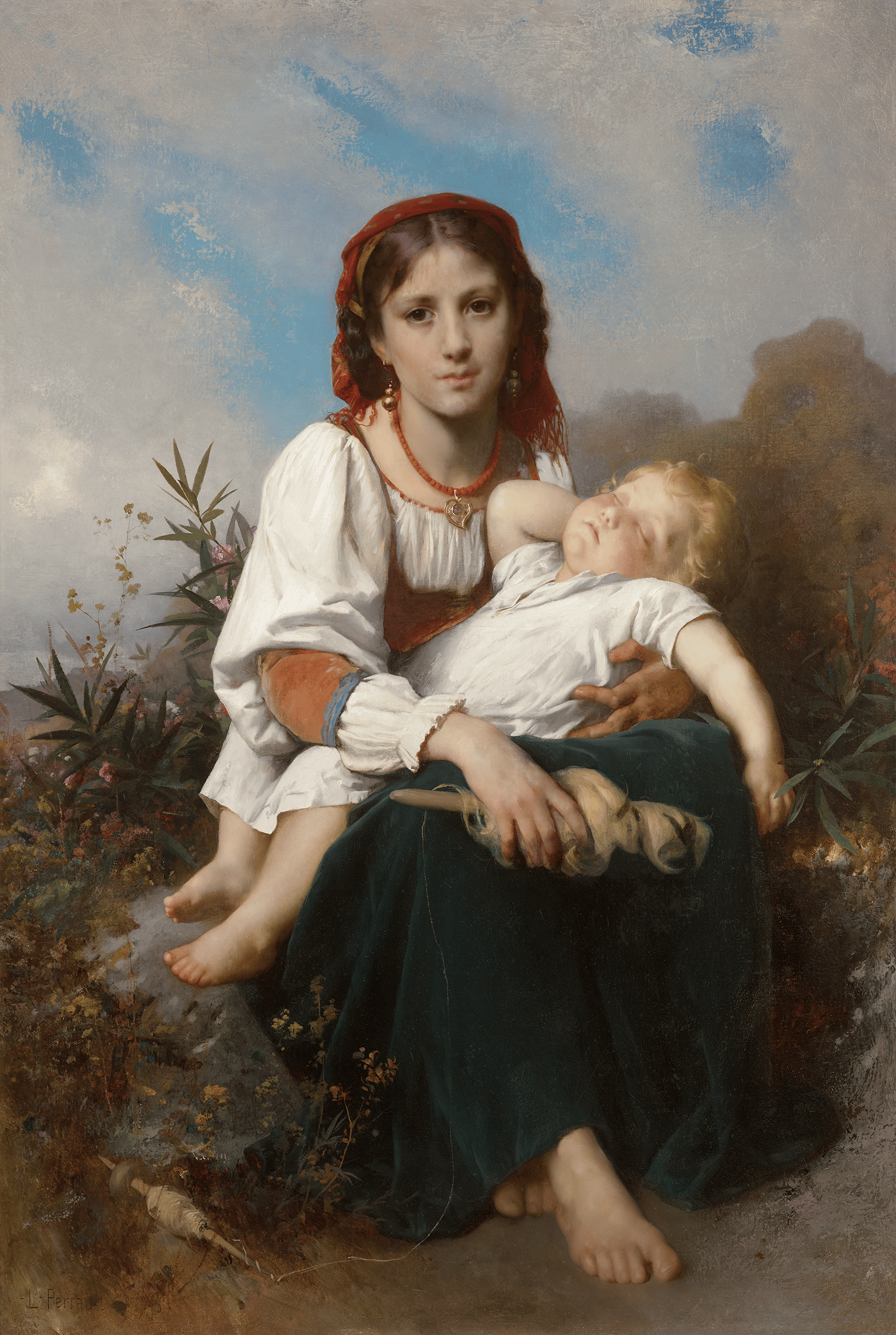 La Soeur Gardienne by Léon-Jean-Basile Perrault