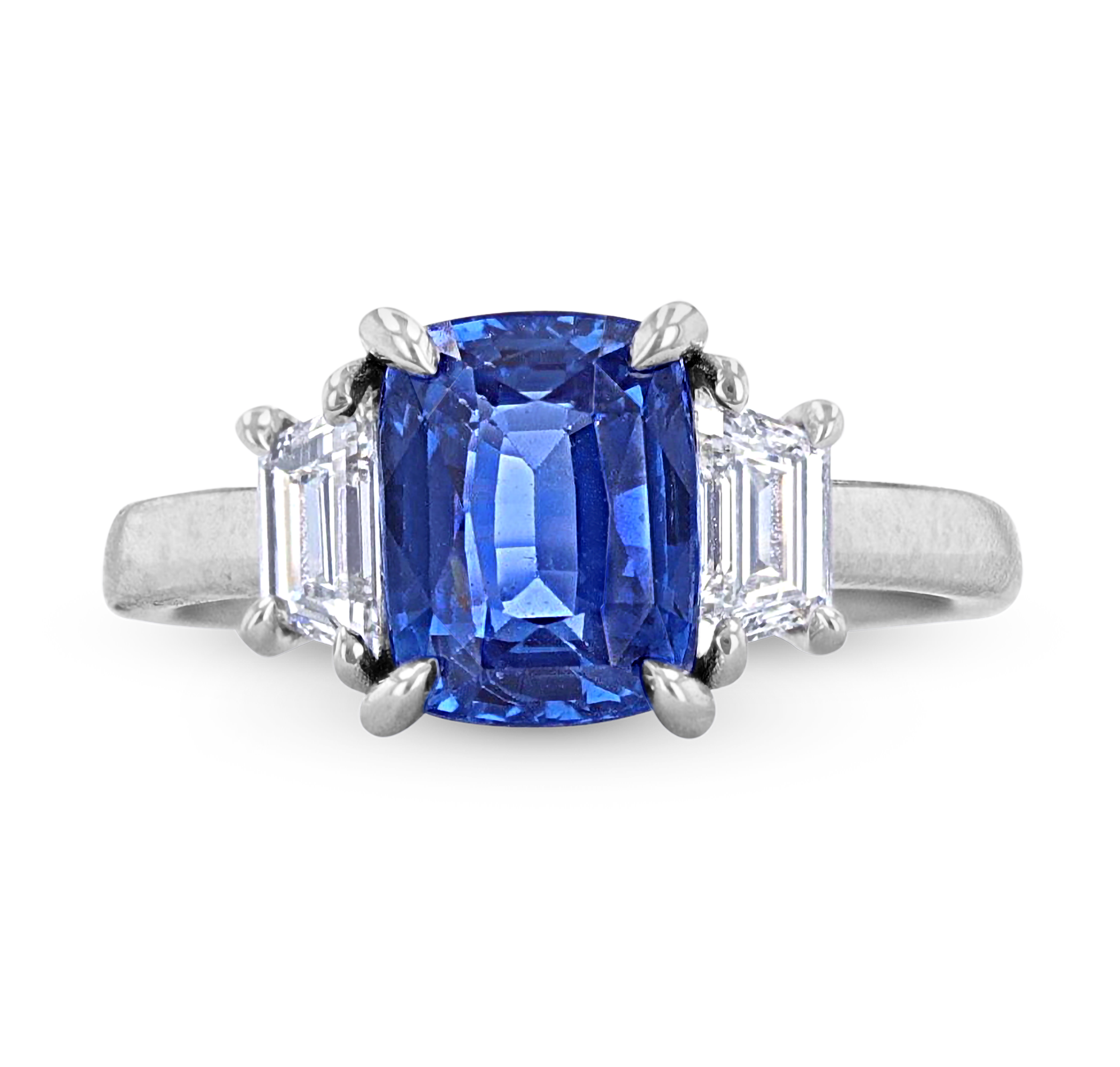 Sapphire Ring, Unheated, 3.13 Carats