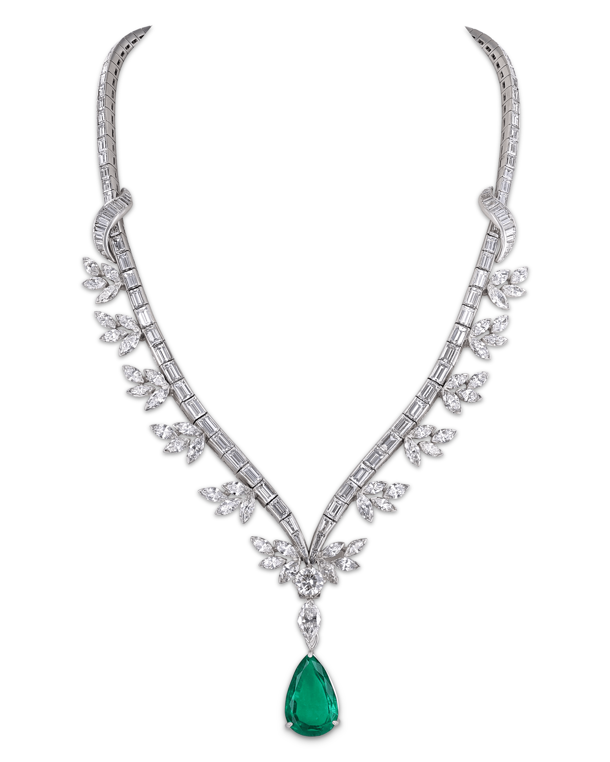 Colombian Emerald Necklace, 7.58 Carats