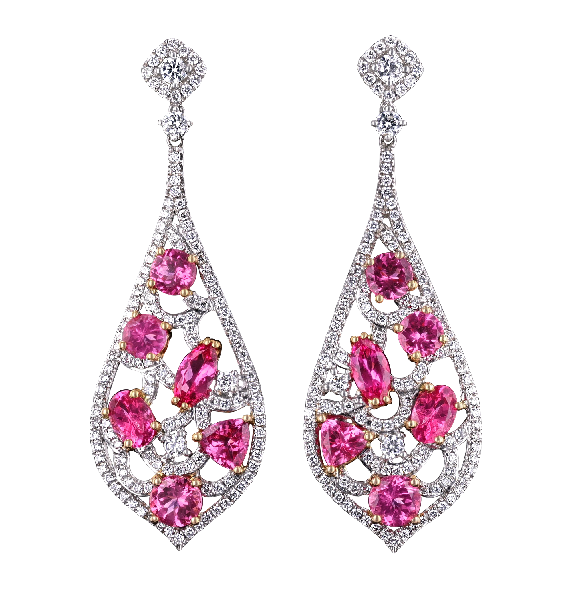 Mahenge Spinel Earrings, 5.54 Carats