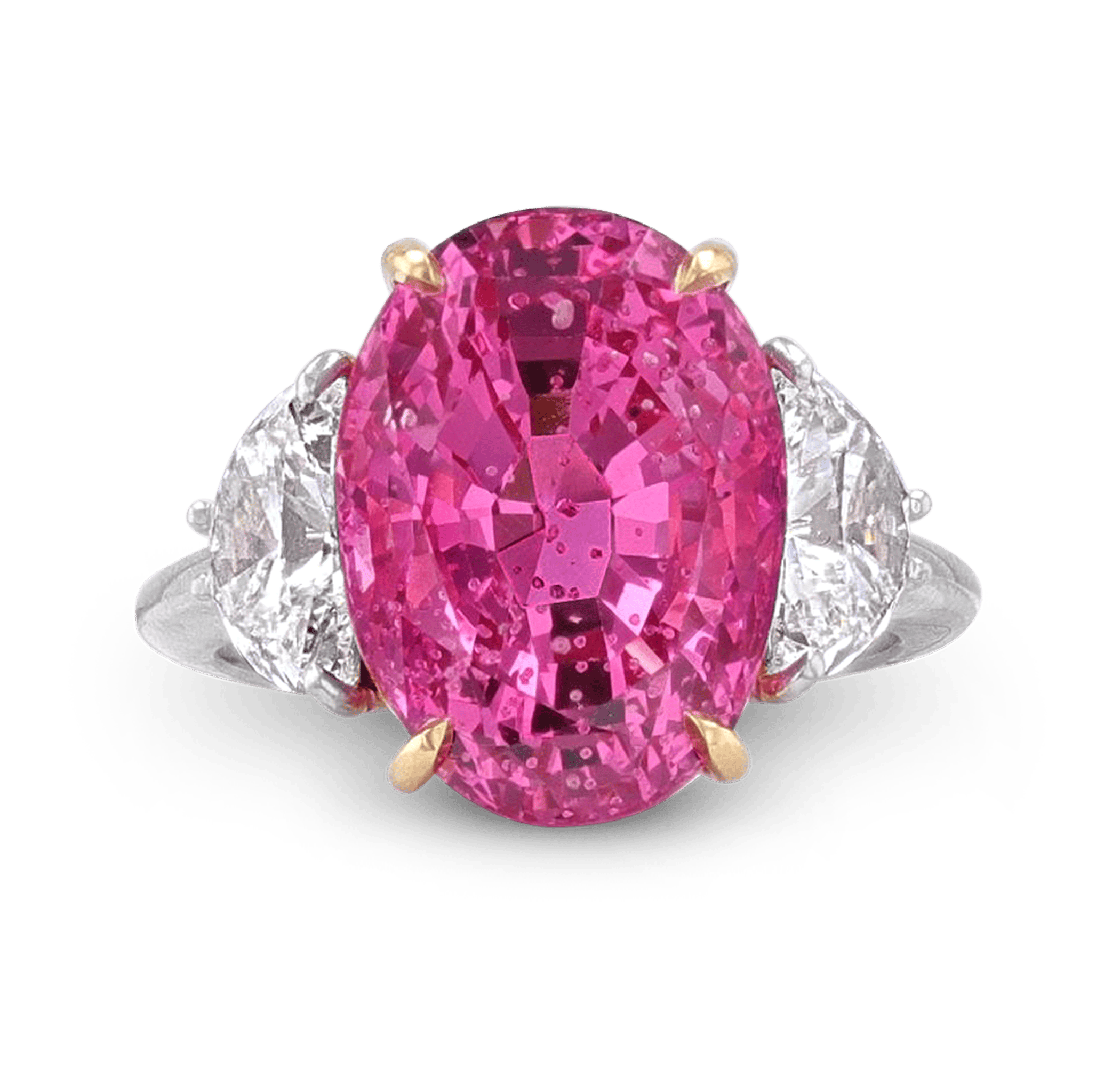 Burma Pink Spinel Ring, Untreated, 13.85 Carats