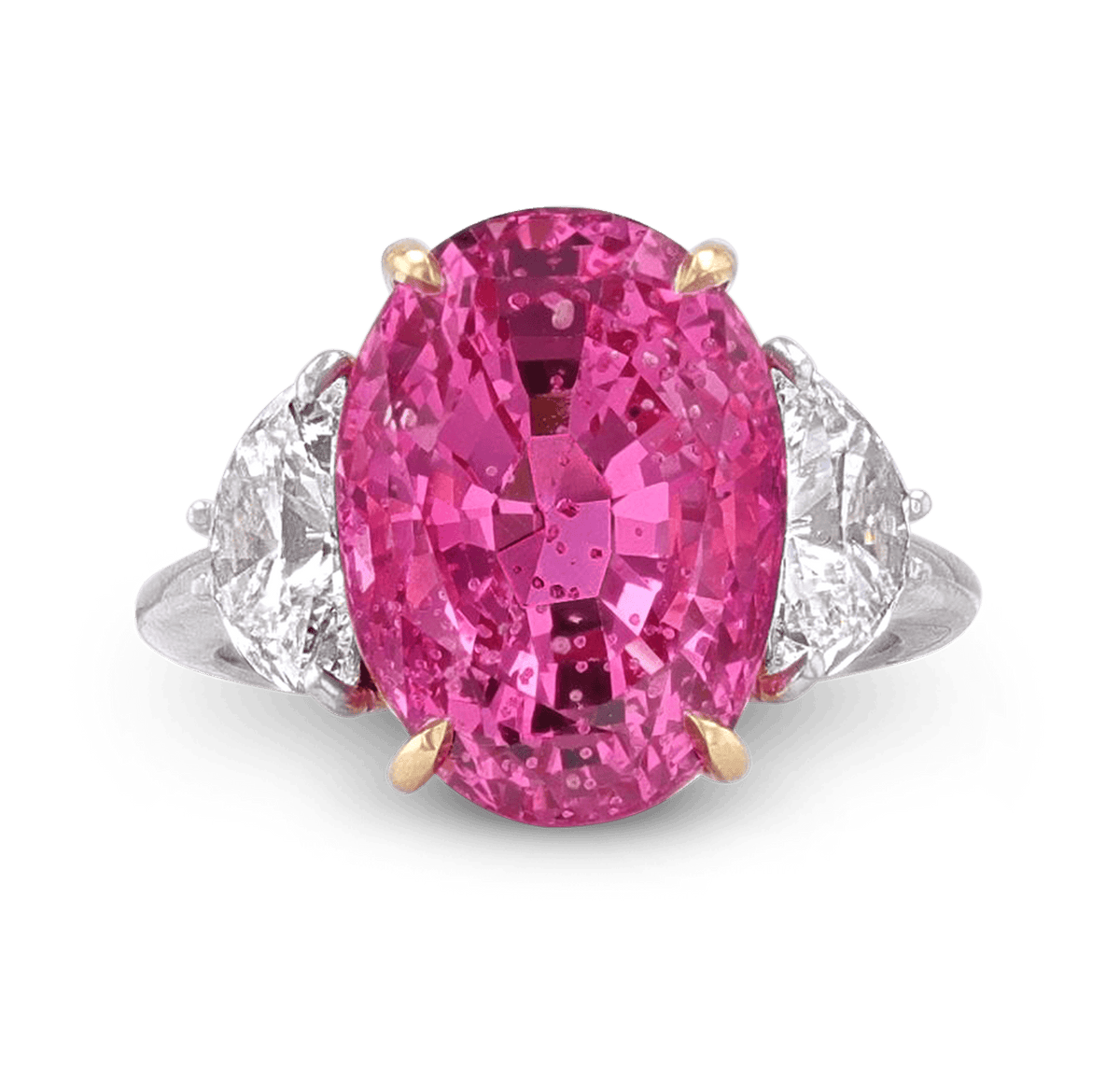 Burma Pink Spinel Ring, Untreated, 13.85 Carats