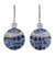 Sapphire and Diamond Earrings