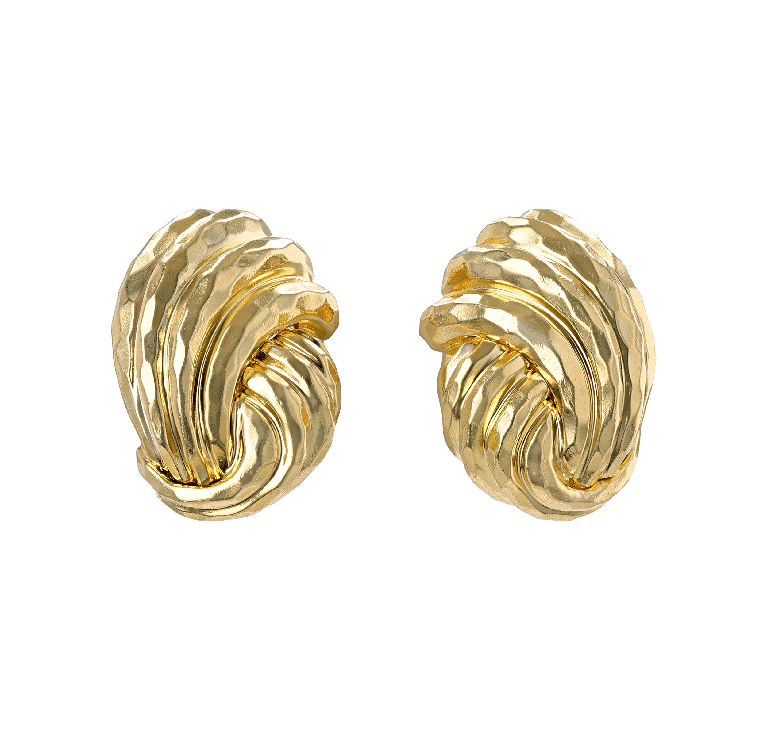Henry Dunay Gold Knot Earrings