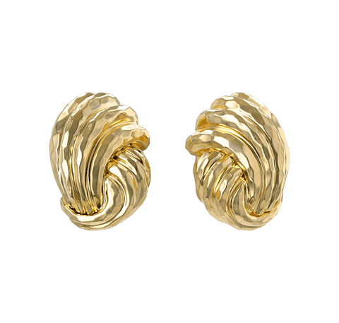 Henry Dunay Gold Knot Earrings
