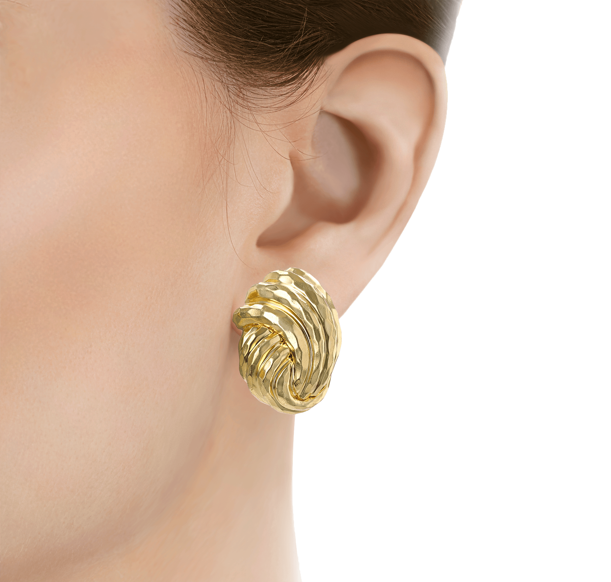 Henry Dunay Gold Knot Earrings