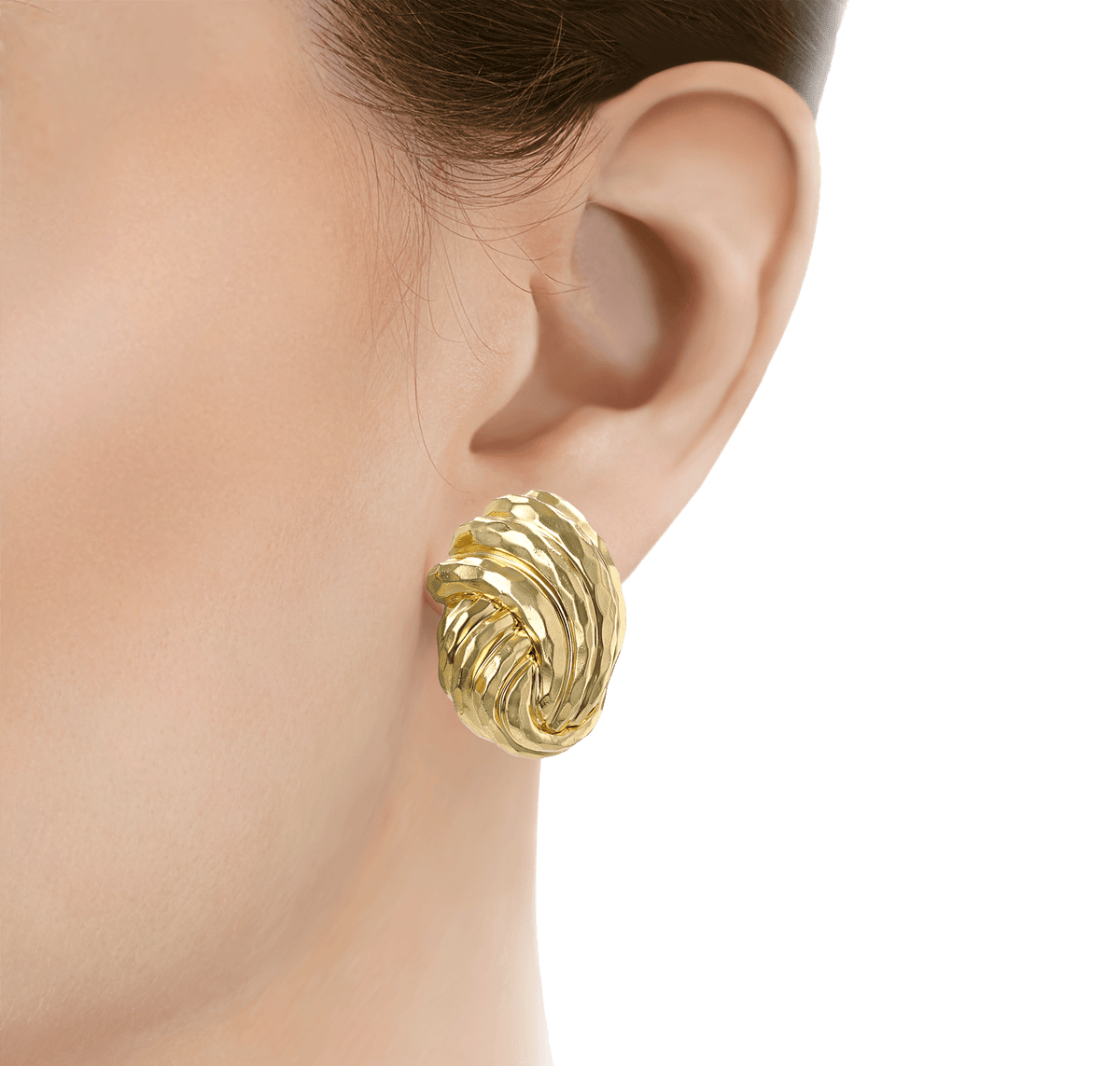 Henry Dunay Gold Knot Earrings
