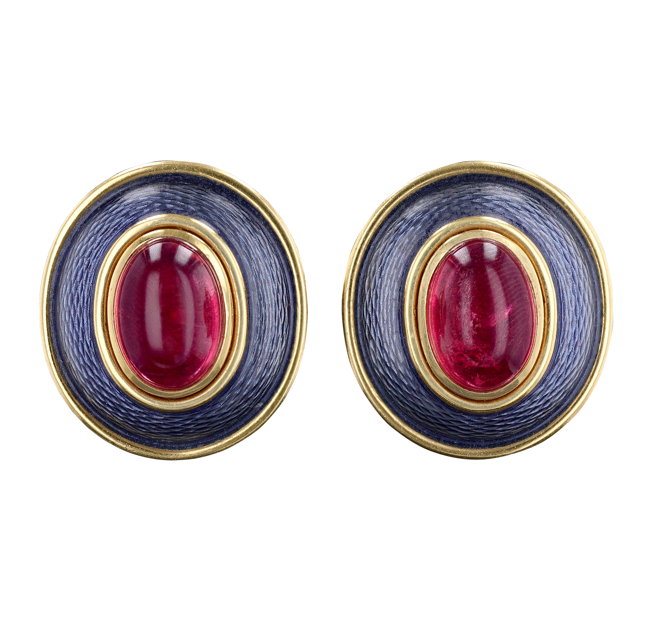 De Vroomen Pink Tourmaline Earrings, 12.00 Carats