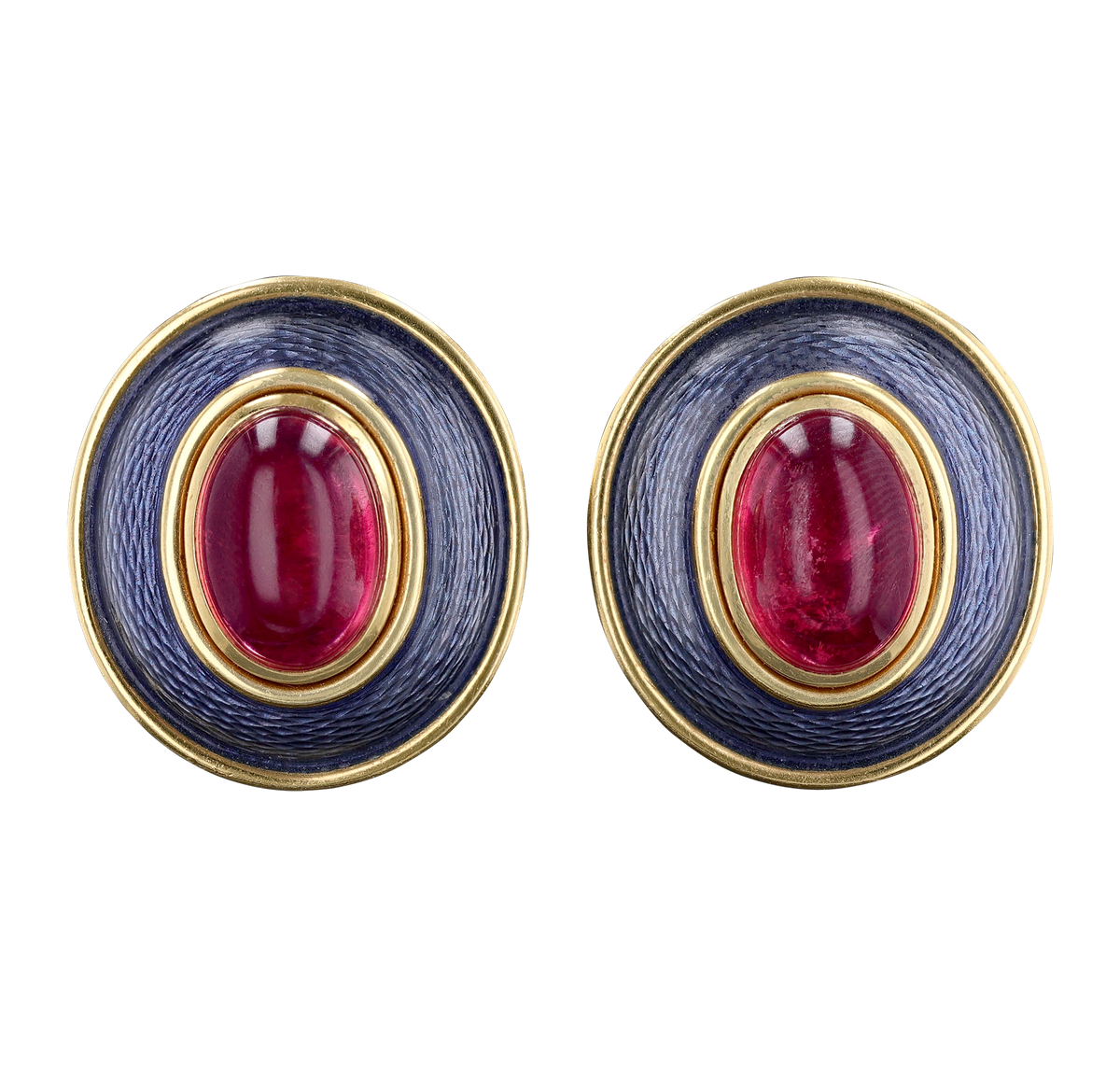 De Vroomen Pink Tourmaline Earrings, 12.00 Carats
