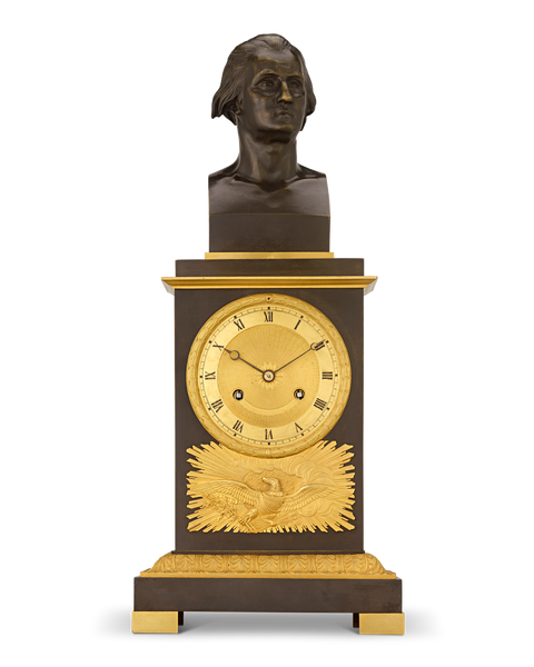 French George Washington Mantel Clock