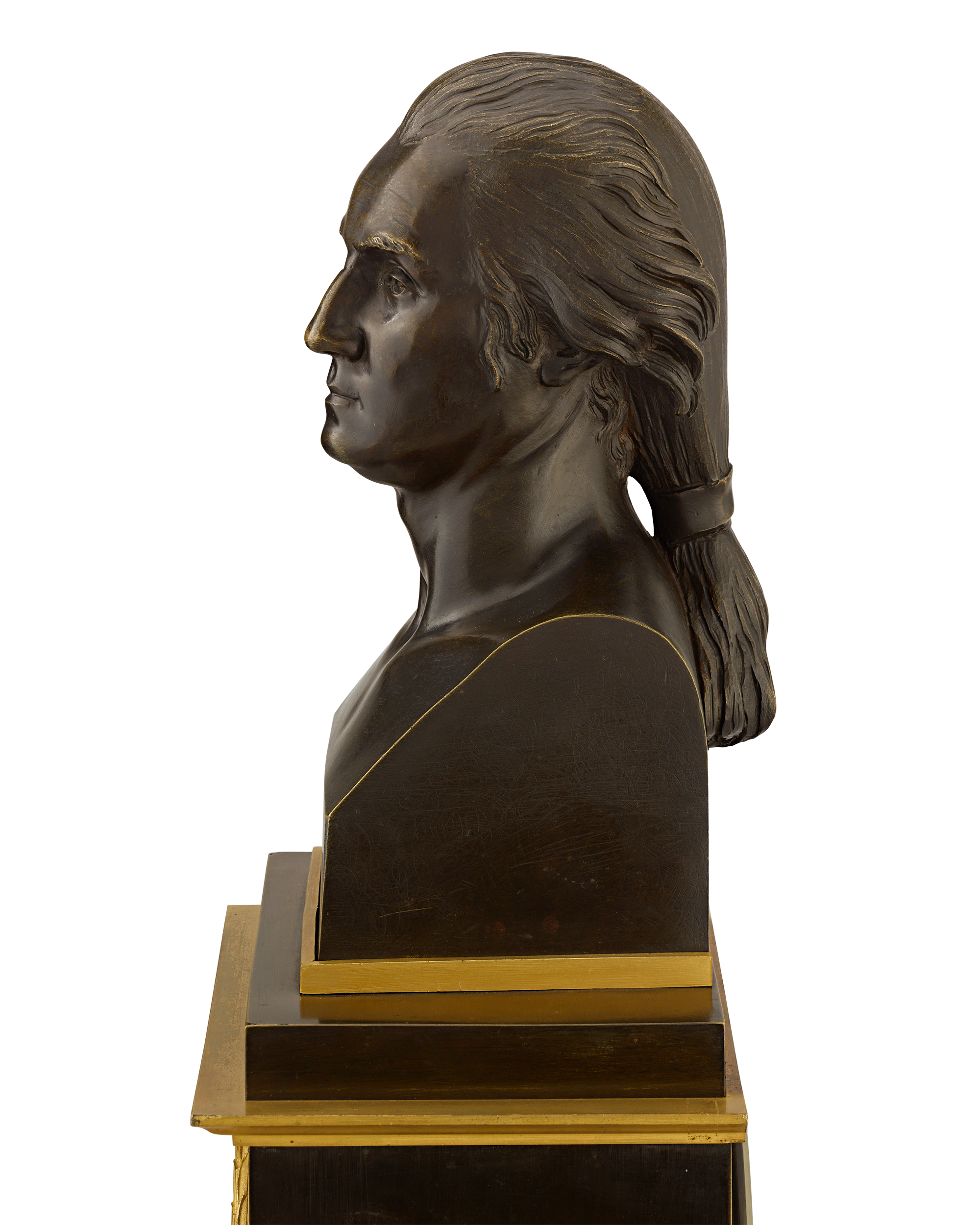 French George Washington Mantel Clock