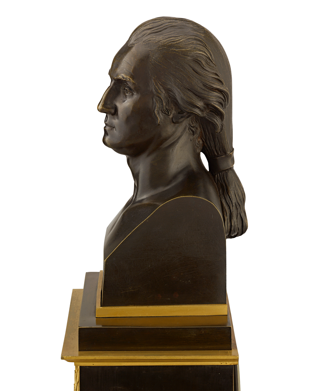 French George Washington Mantel Clock