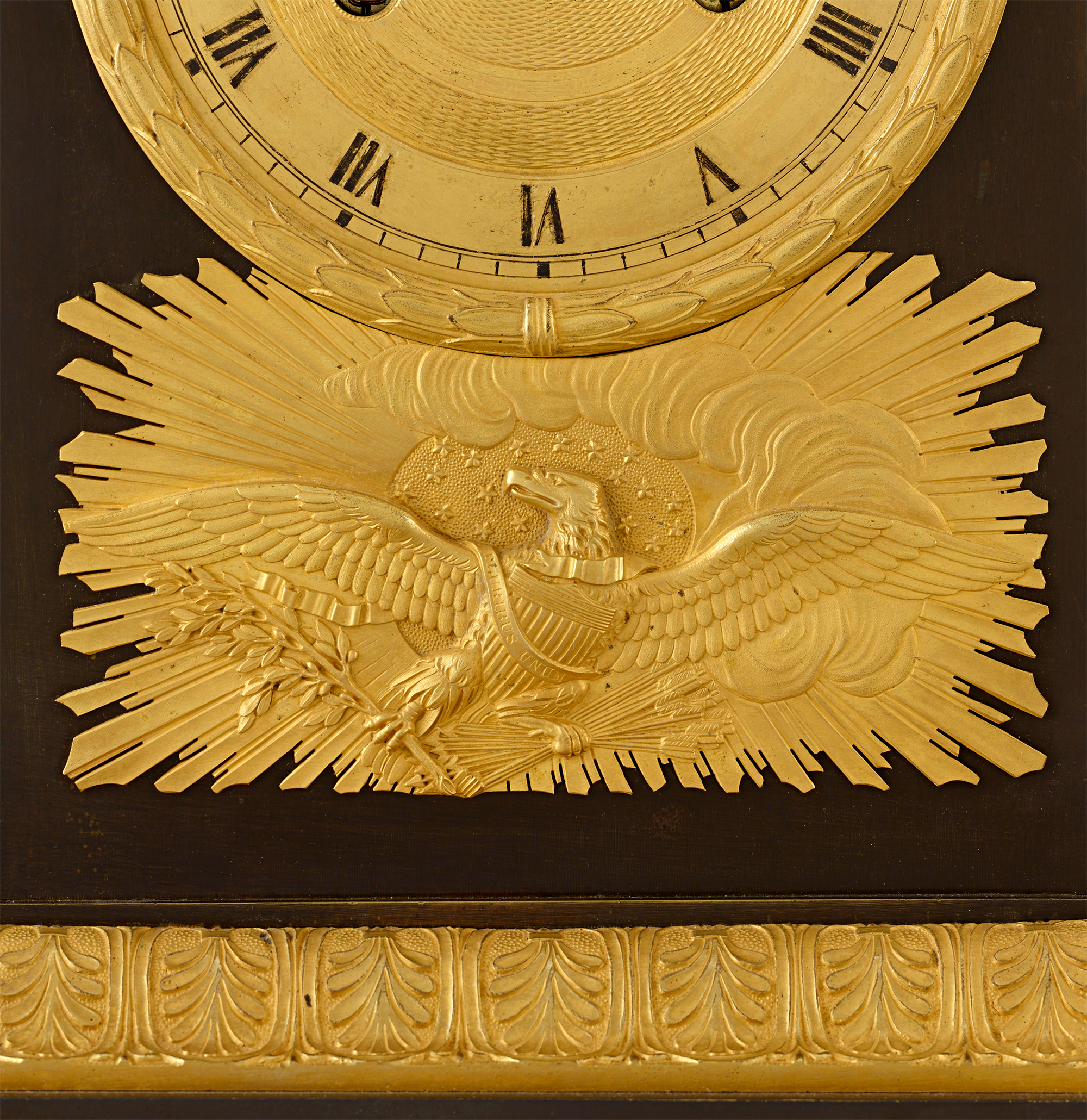 French George Washington Mantel Clock
