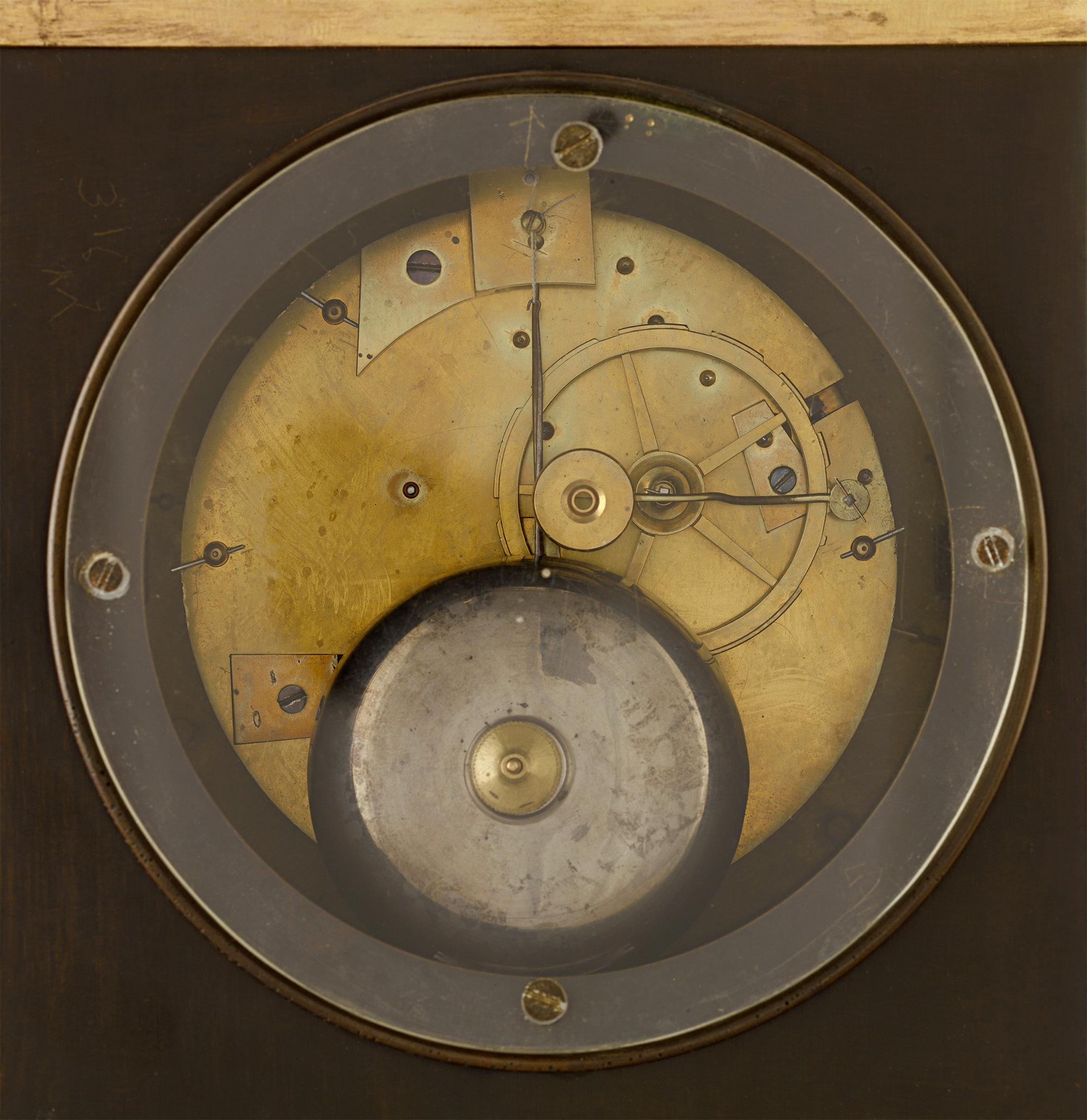 French George Washington Mantel Clock