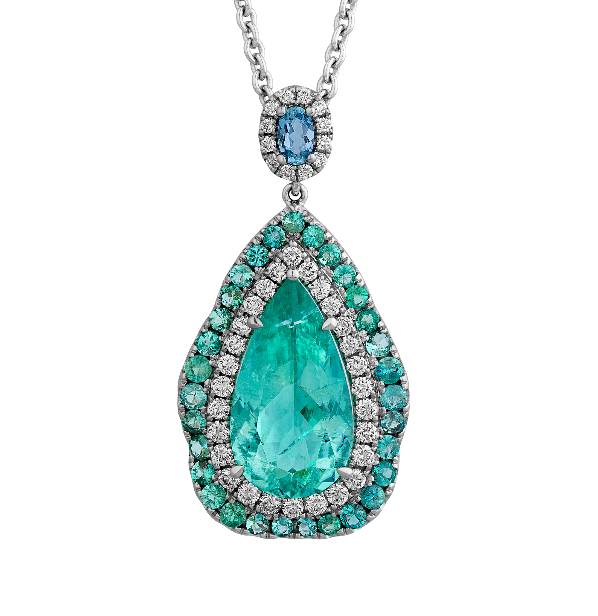 Paraíba Tourmaline Pendant, 6.66 carats